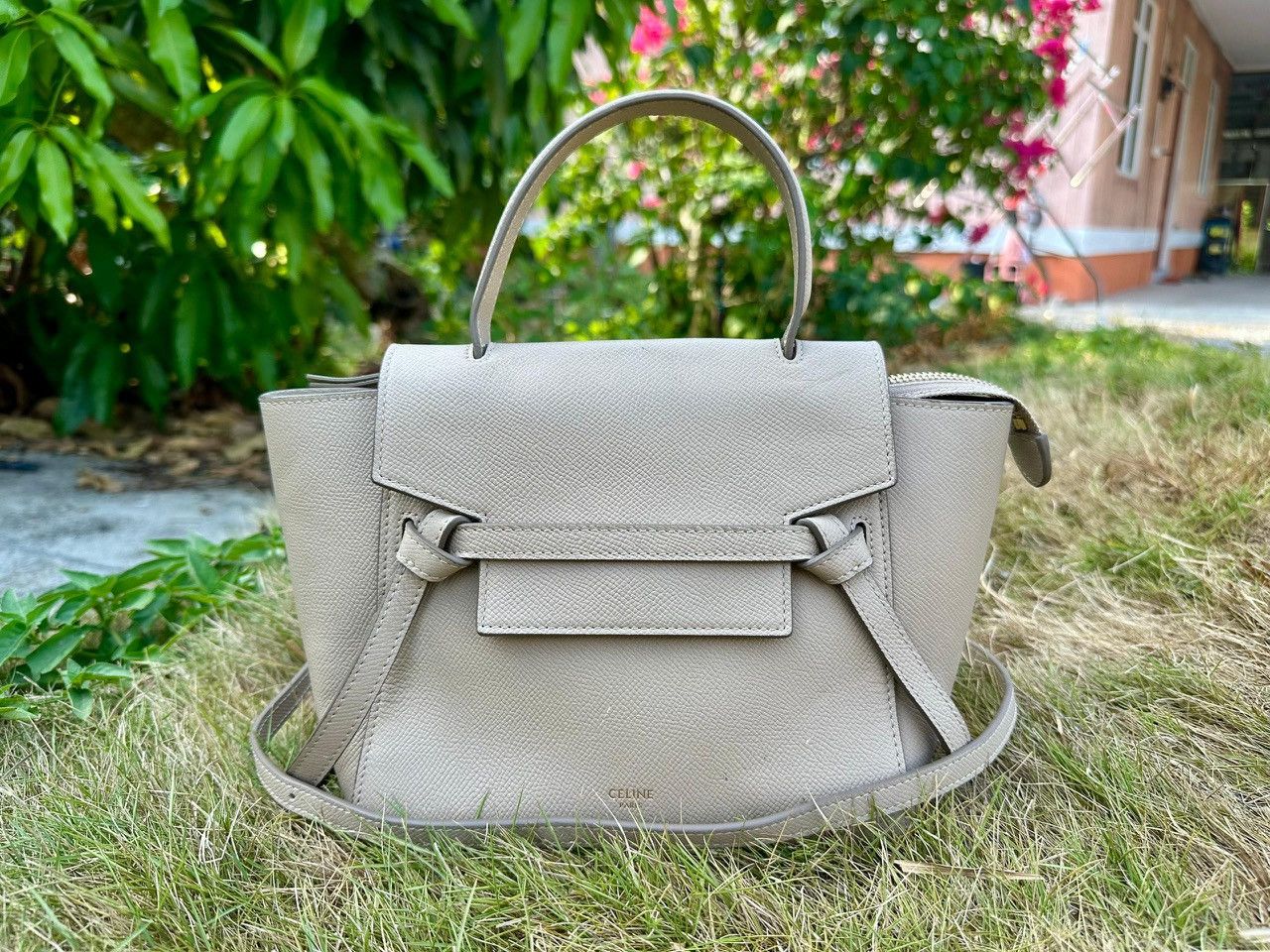 Celine Authentic Celine Grained Calfskin Micro Belt Bag Size ONE SIZE - 1 Thumbnail