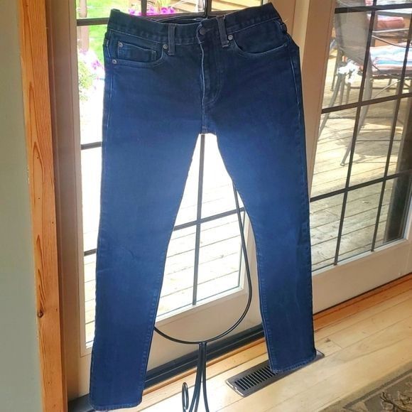 Vintage J. Crew 484 Slim Fit Stretch Karubo Sz. 28x32 Blue Jeans Size US 28 / EU 44 - 1 Thumbnail