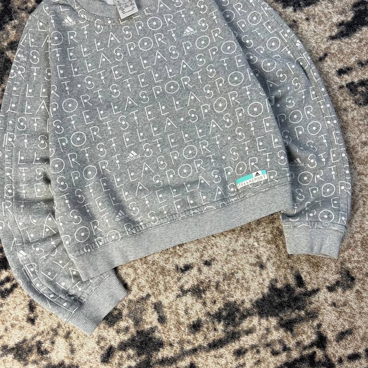 Adidas × Stella McCartney Adidas Stella McCartney Multilogo Crop Sweatshirt Size M / US 6-8 / IT 42-44 - 3 Thumbnail