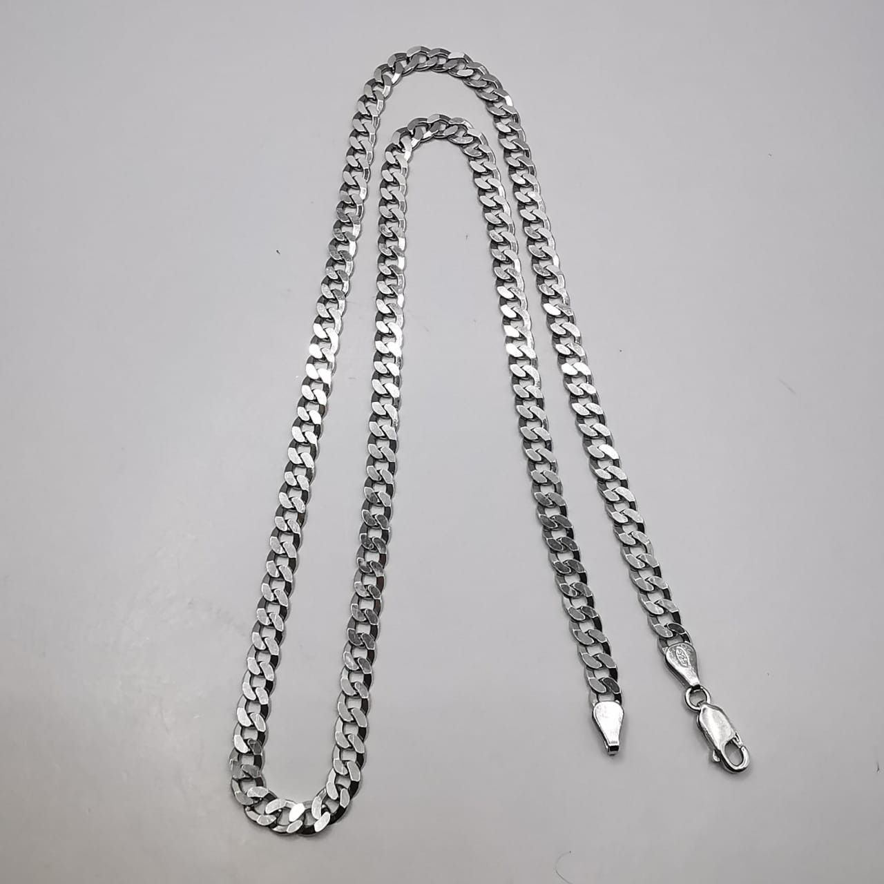 Sterling Silver Vintage Jewelry Chain Necklece,925 Sterling Silver 18,46g Size ONE SIZE - 5 Thumbnail