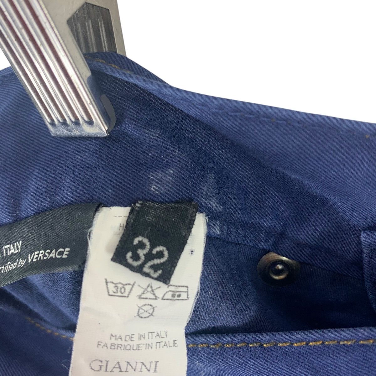 Designer × Versace GIANNI VERSACE Blue jeans Size 32" / US 10 / IT 46 - 21 Thumbnail