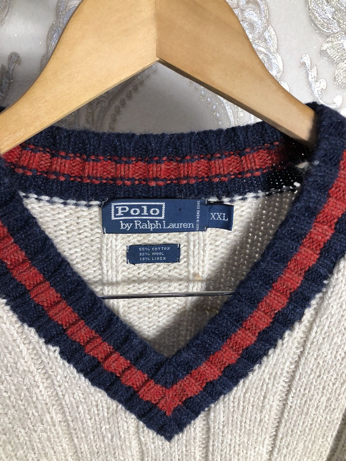 Polo Ralph Lauren × Vintage VERY RARE POLO RALPH LAUREN SWEATER KNIT DESIGNER CASUAL 90s Size US XXL / EU 58 / 5 - 3 Thumbnail