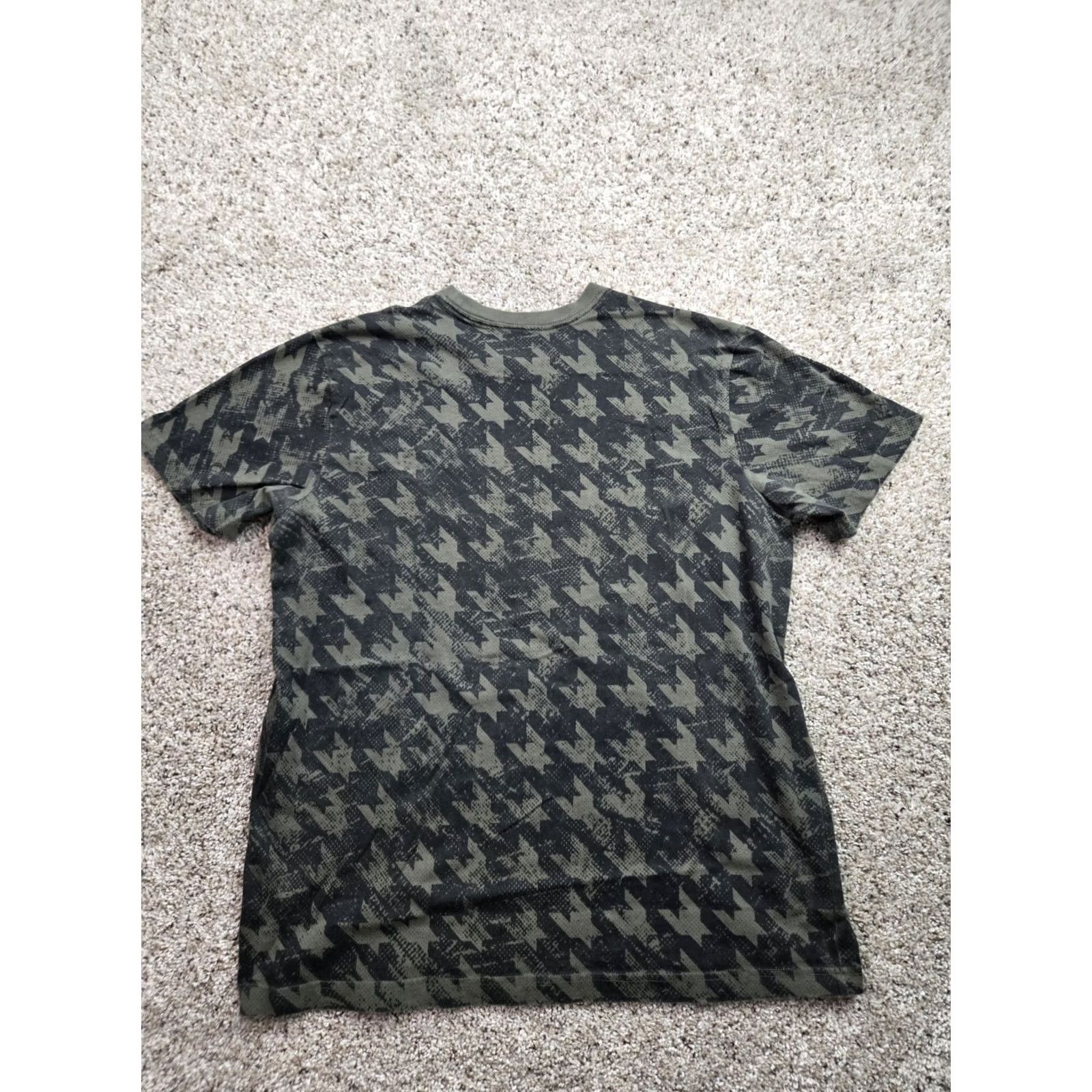 Anchor Blue VINTAGE Anchor Blue T Shirt Mens Large Green Houndstooth AOP Short Sleeve 90s Logo USA Mens Size US L / EU 52-54 / 3 - 4 Thumbnail