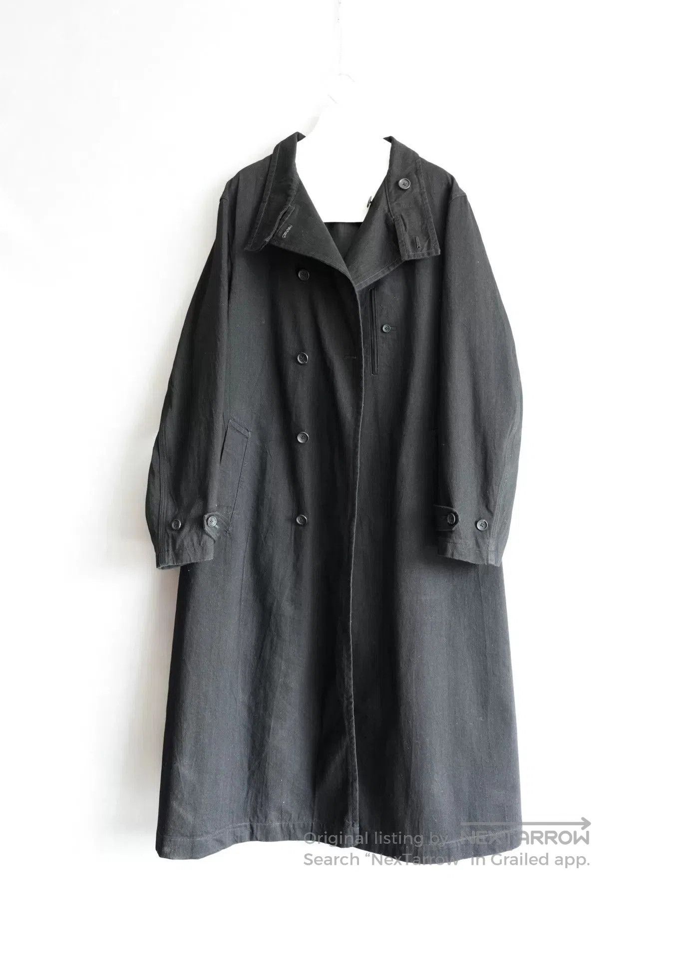 Yohji Yamamoto Yohji Yamamoto Black Long Coat 23AW. Size US M / EU 48-50 / 2 - 3 Thumbnail