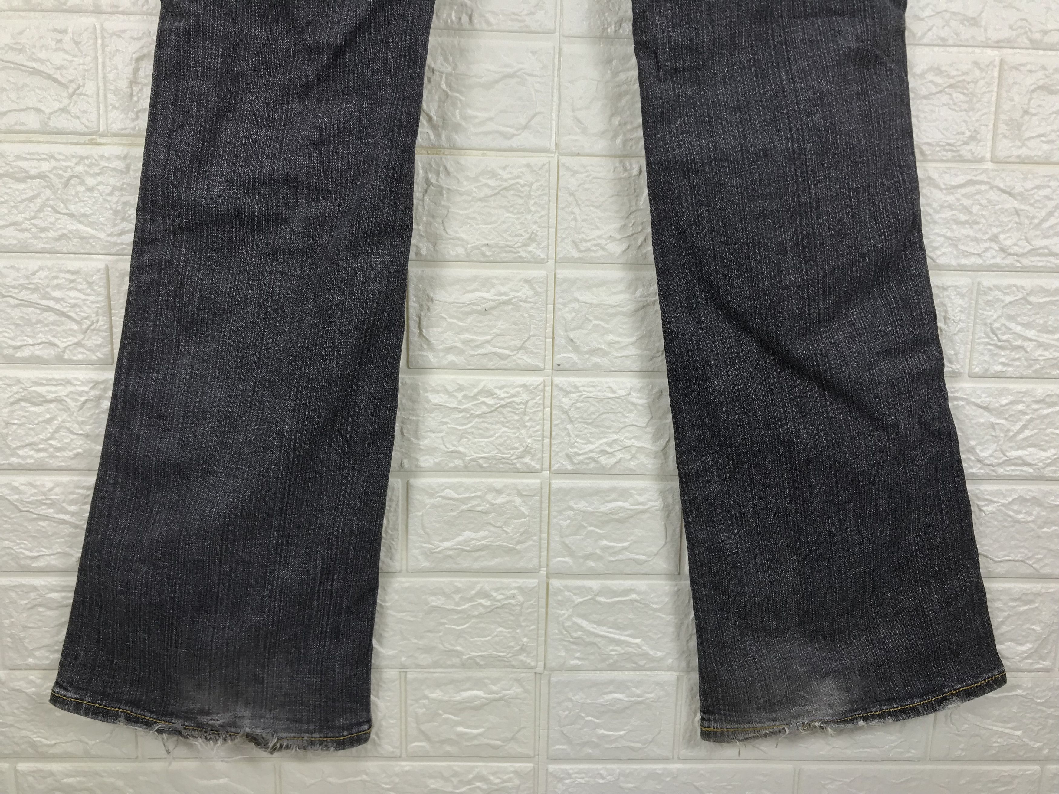 Vintage Vintage Bobson Faded Black Bush Flare Jeans Size 27" / US 4 / IT 40 - 8 Thumbnail