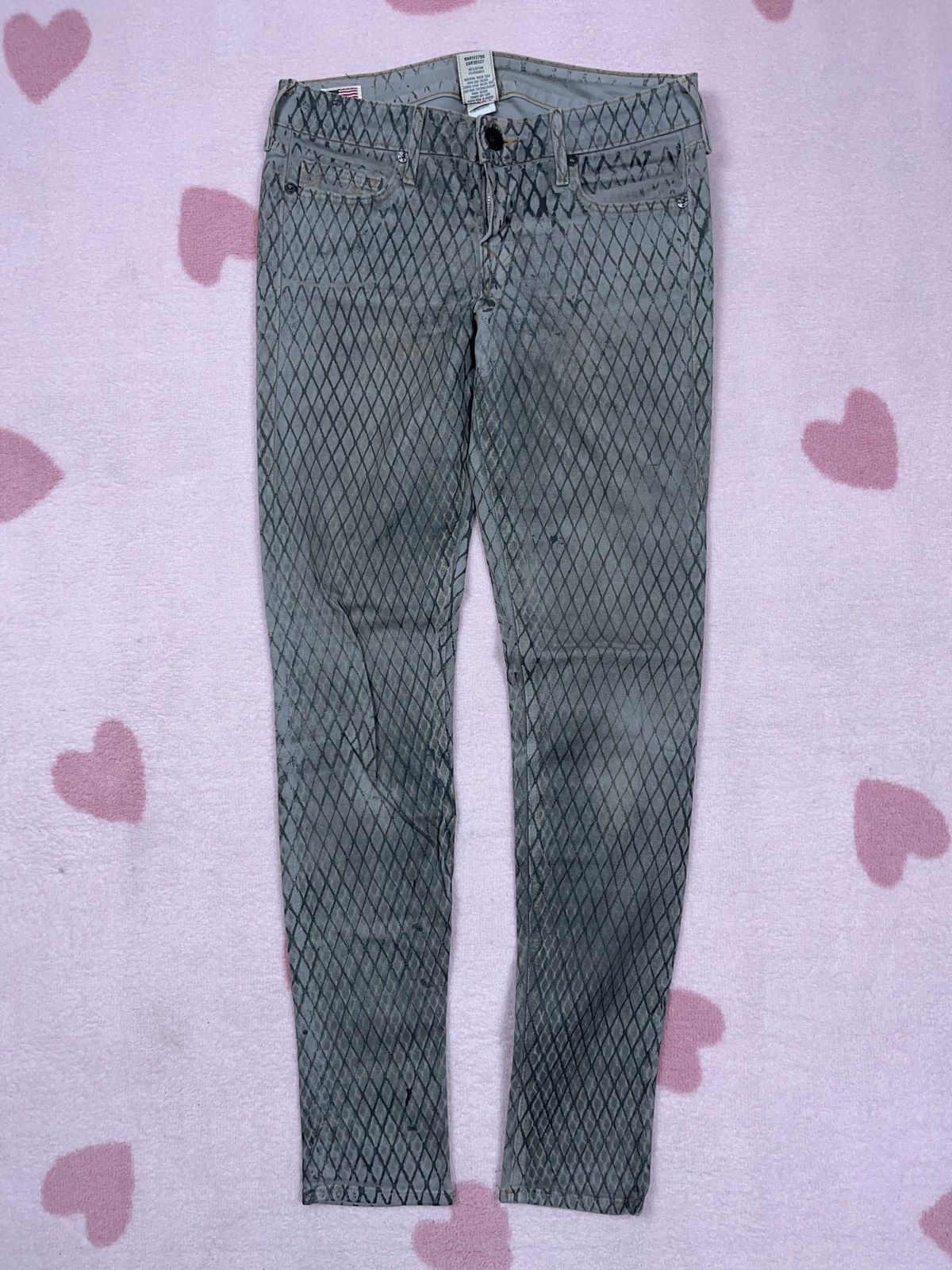 True Religion ➕ cool pattern true religion wmns jeans aop drip Size 28" / US 6 / IT 42 - 2 Thumbnail