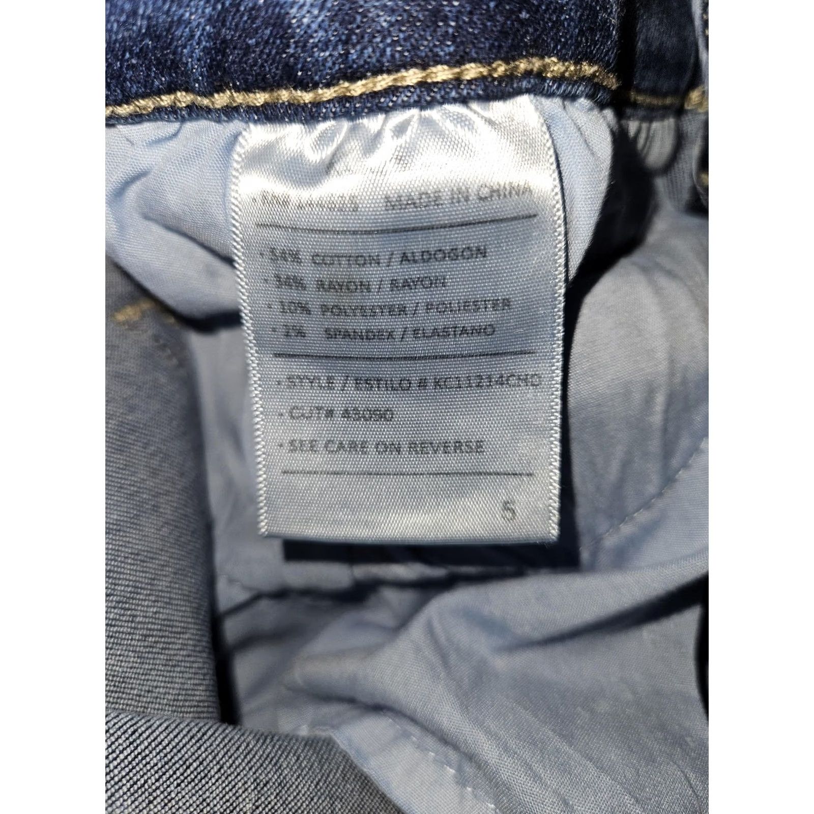 Vintage KanCan Jeans Juniors 5 Blue Medium Wash Mid Rise Skinny Stretch Denim Pants Jeans Size 27" / US 4 / IT 40 - 3 Thumbnail
