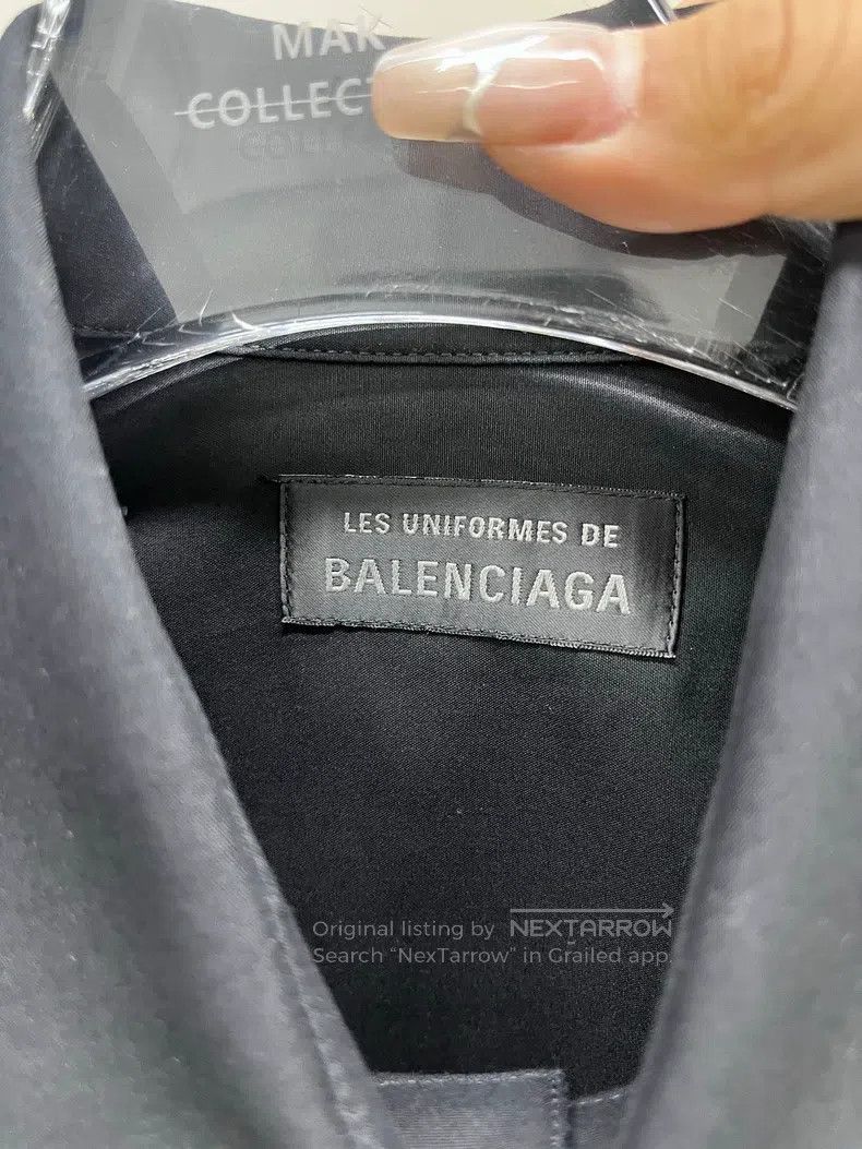 Balenciaga Balenciaga Black Polo Shirt Jacket Size XS / US 0-2 / IT 36-38 - 3 Thumbnail
