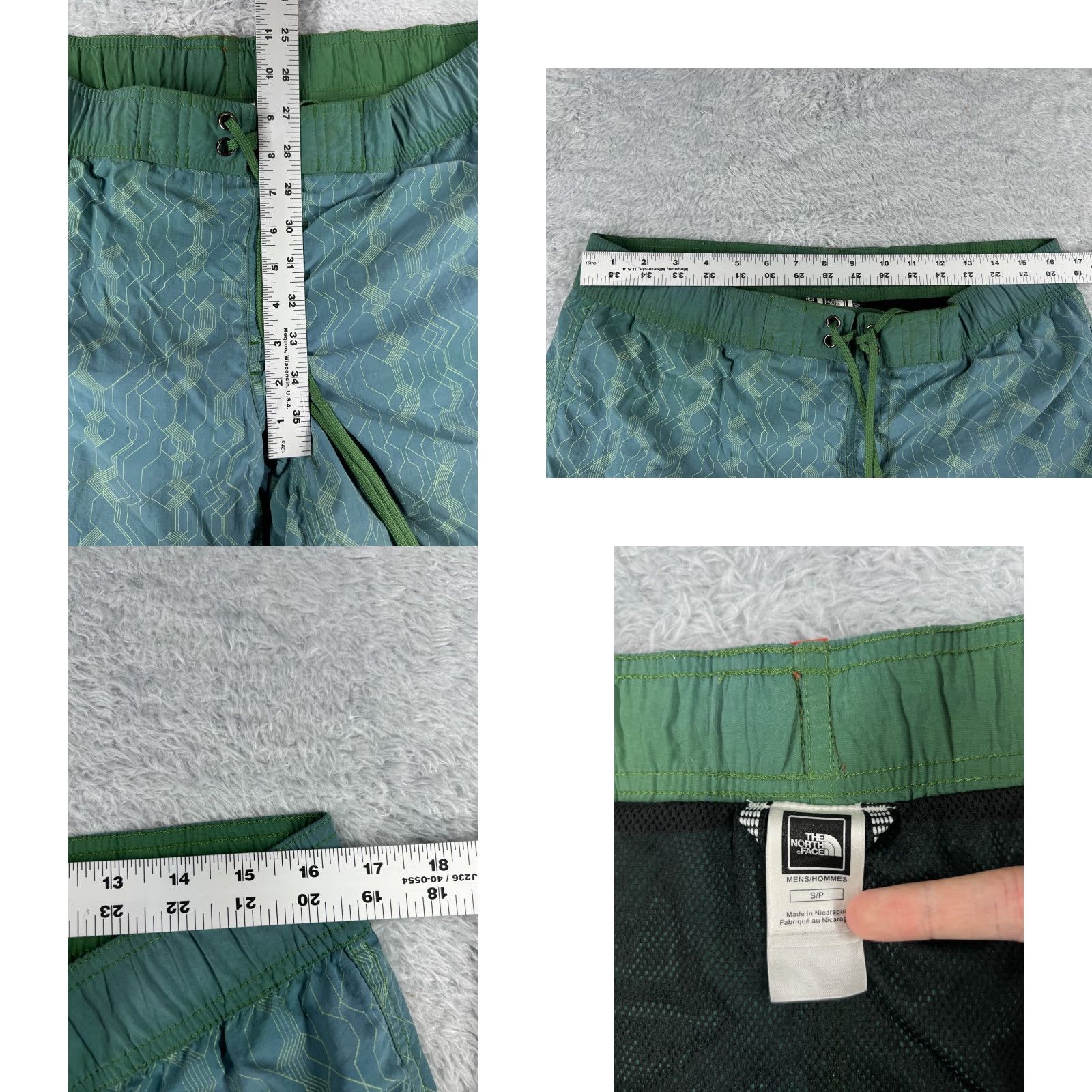 The North Face The North Face Swim Trunks Men S Blue Nylon Shell Lined Board Shorts Mens Sports Swimwear Blue Striped 90s? Size US 29 - 8 Thumbnail