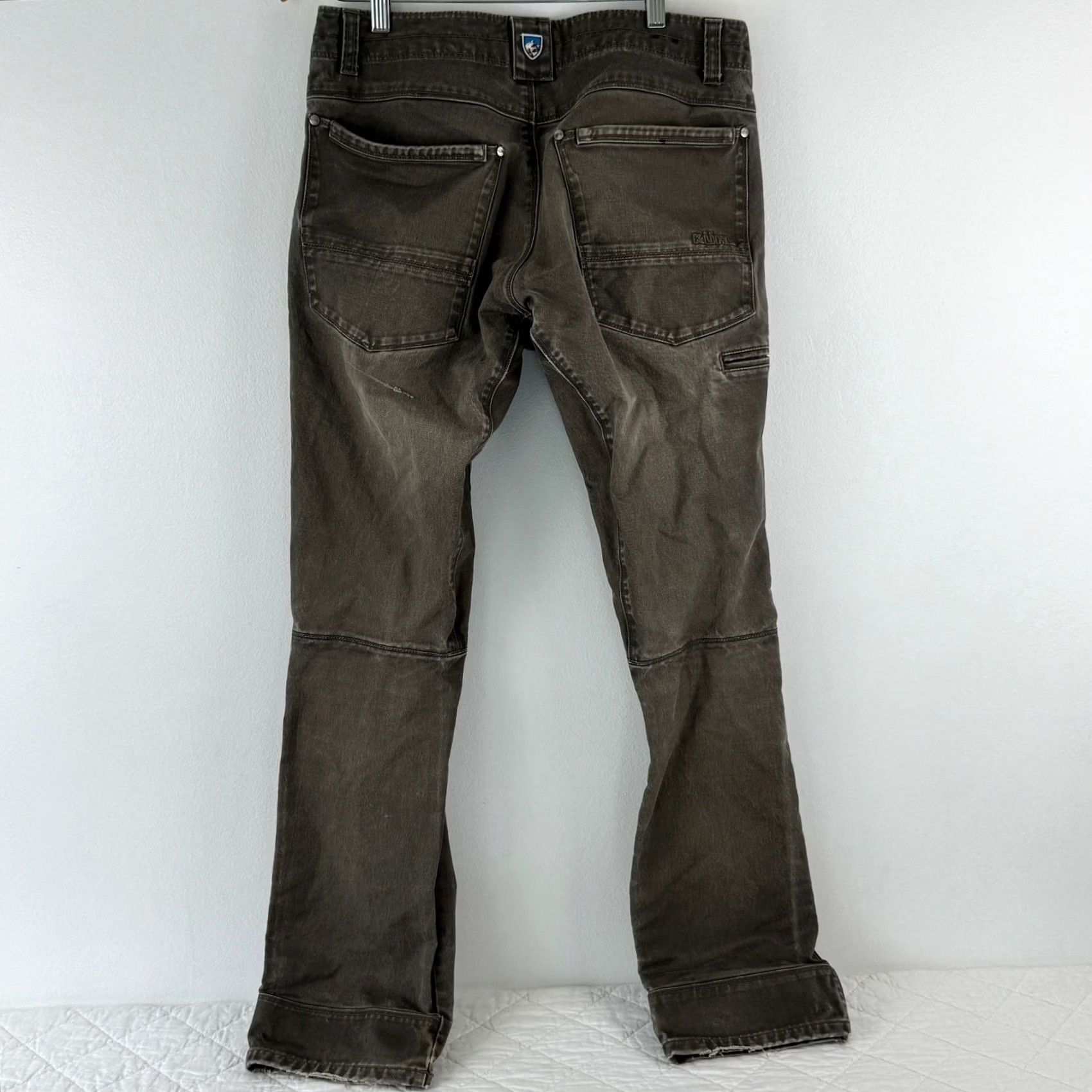 Vintage Kuhl Mens Relaxed Fit Pants 32x32 Khaki Brown Free Rydr Size US 32 / EU 48 - 2 Thumbnail