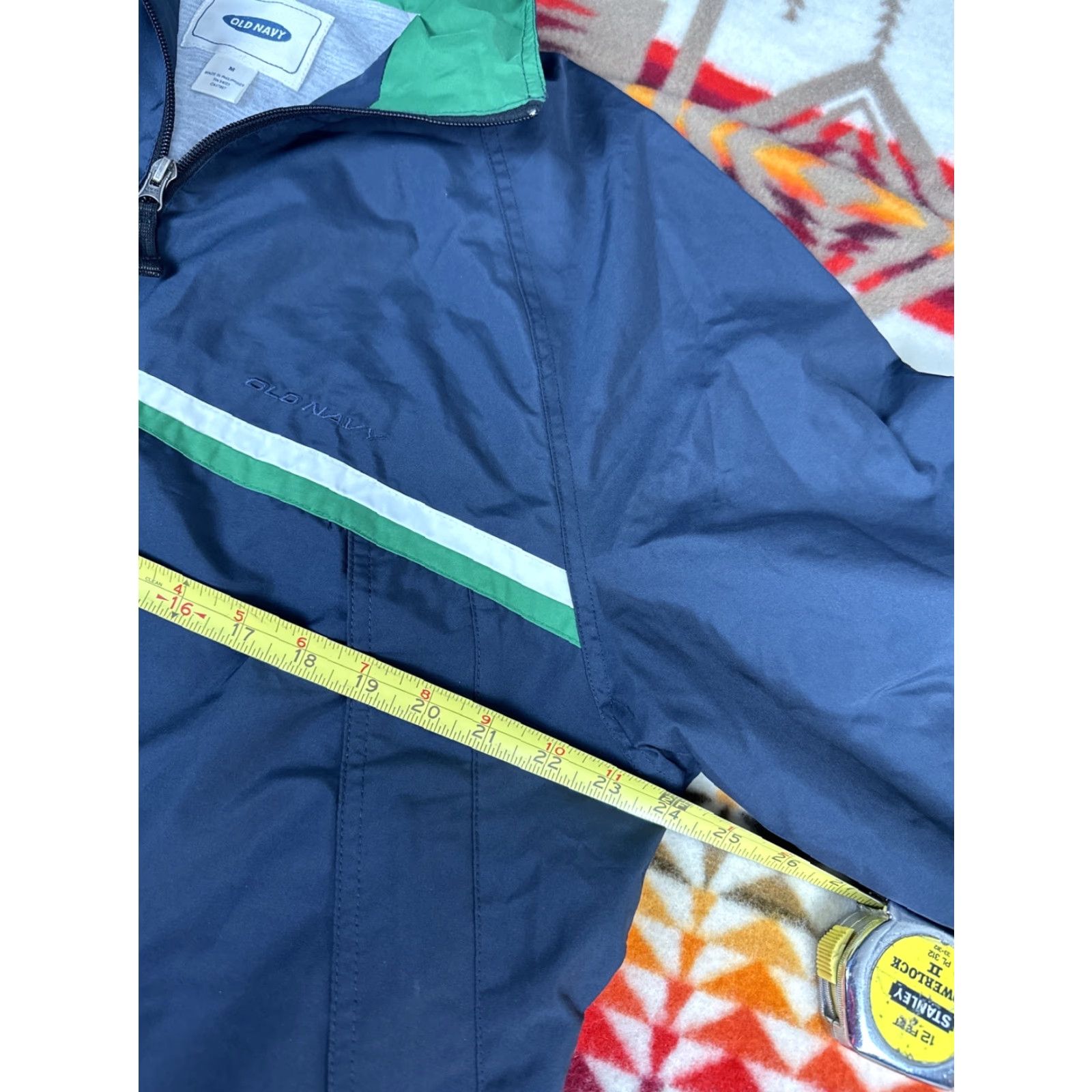 Old Navy OLD NAVY Anorak Windbreaker Jacket Mens M Blue Green, Jacket, Windbreaker, M, Blue, Green, Old Navy Size US M / EU 48-50 / 2 - 5 Thumbnail