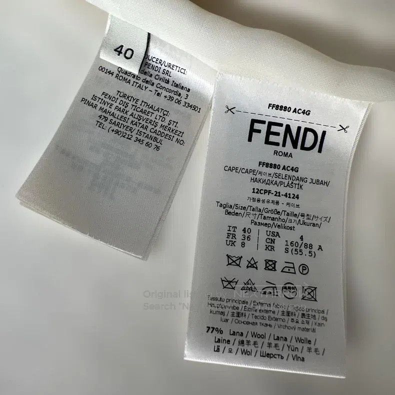 Fendi Fendi Wool cloak coat Size XS / US 0-2 / IT 36-38 - 5 Thumbnail