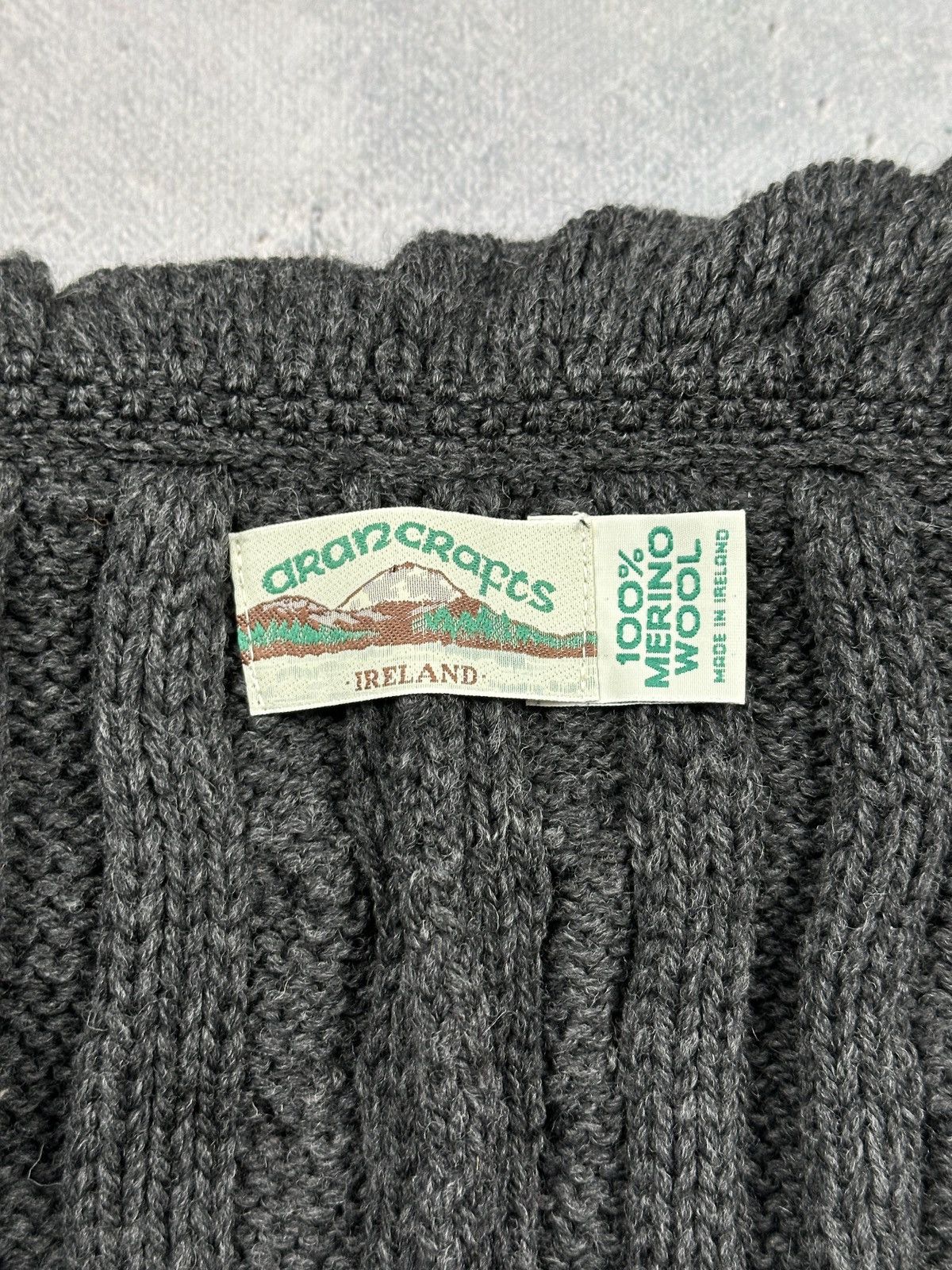 Aran Crafts Aran Crafts Ireland Chunky Knit Cardigan Bolero Merino Wool Size ONE SIZE - 8 Thumbnail