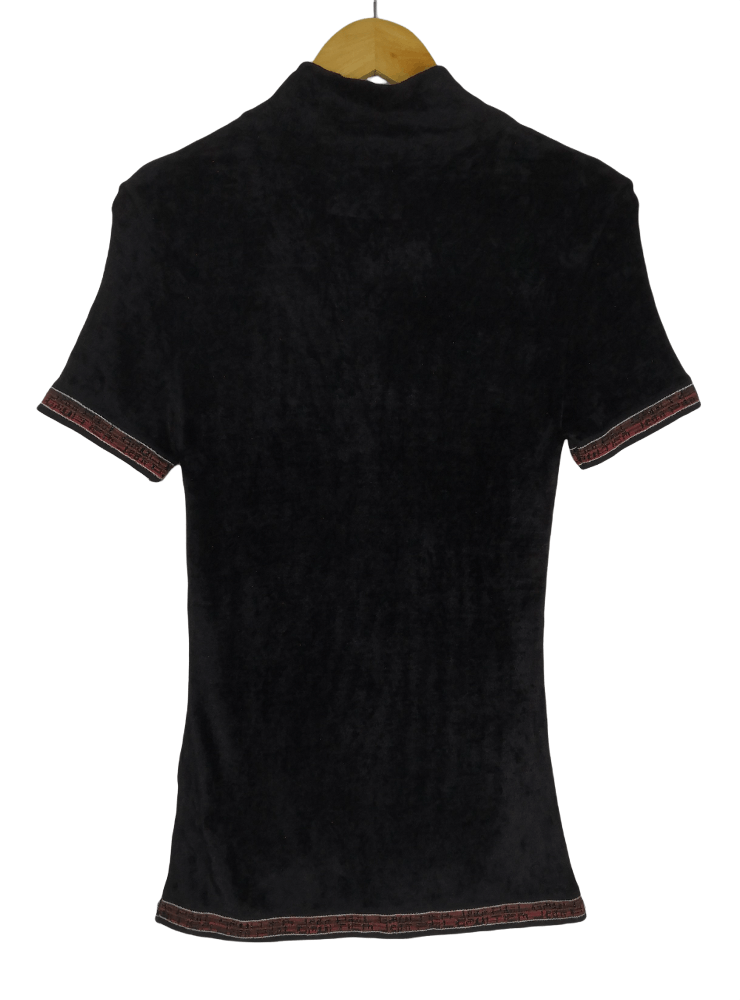 Jean Paul Gaultier Vintage Jean Paul Gaultier T-Shirt Velvet JPG Turtle Neck Size S / US 4 / IT 40 - 2 Thumbnail