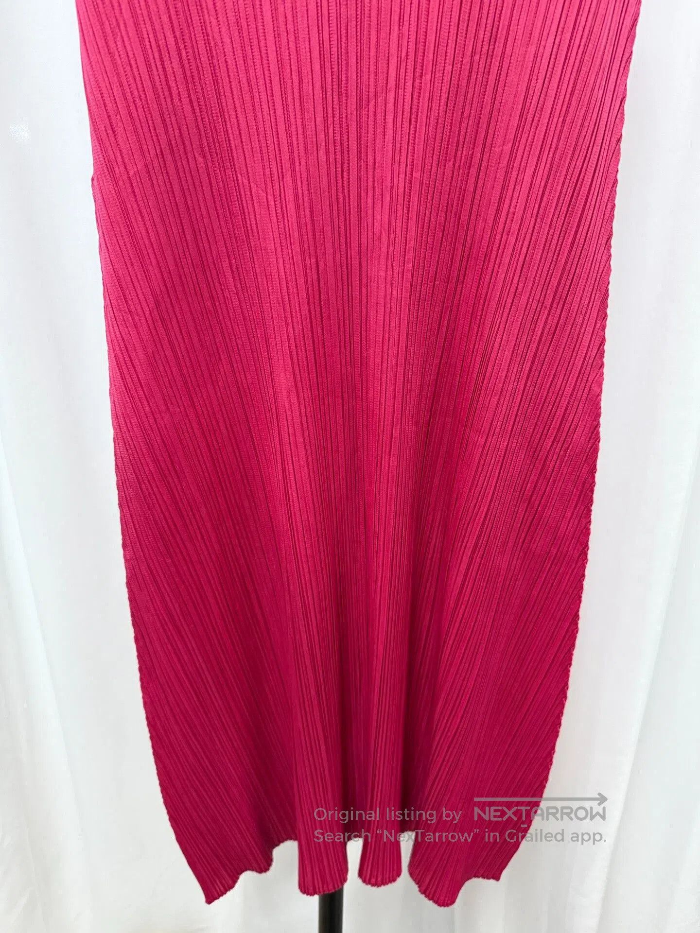 Pleats Please Issey Miyake Pleats Please Issey Miyake Pink Pleated Sleeveless Dress. Size L / US 10 / IT 46 - 7 Thumbnail