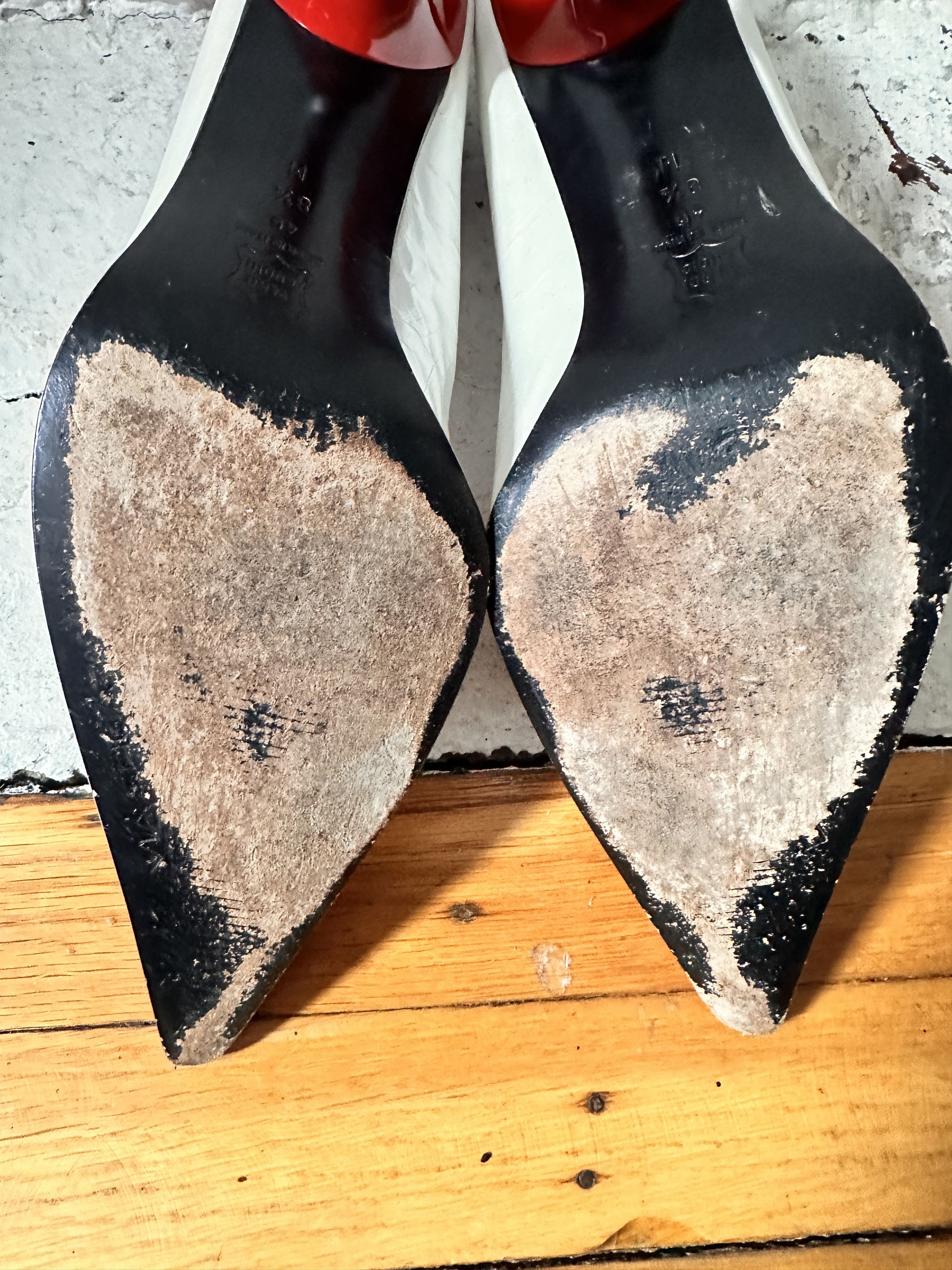 Vintage VIA SPIGA RED AND WHITE Y2K HEELS _ 8.5 Size US 8.5 / IT 38.5 - 11 Thumbnail