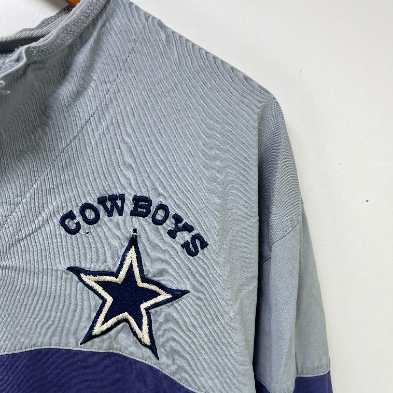 Other Vintage 90s Dallas Cowboys Henley Long Sleeve Shirt XL Size ONE SIZE - 3 Thumbnail