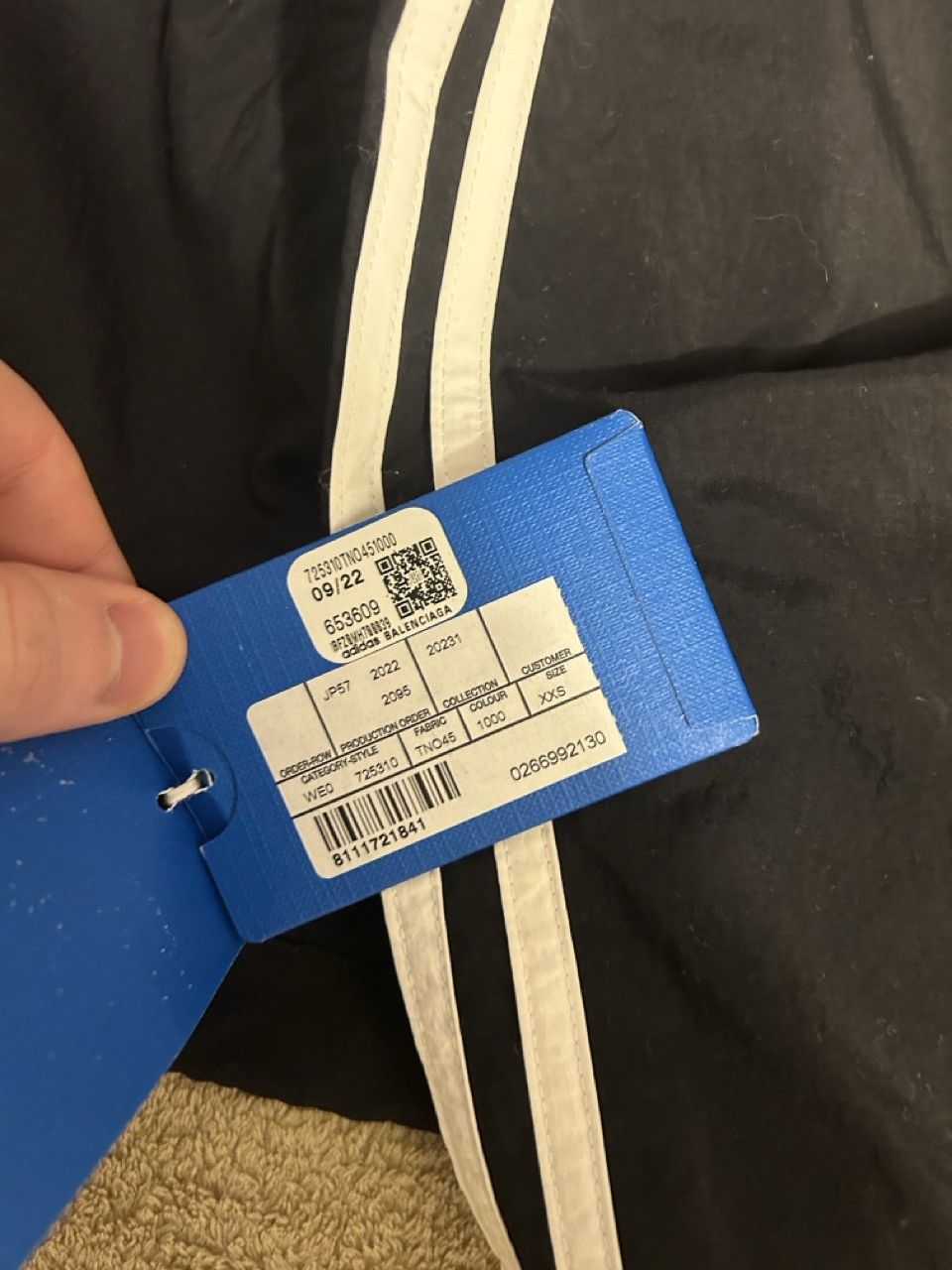 Adidas × Balenciaga Balenciaga x adidas Track Jacket – Black (Oversized) Size 40L - 15 Thumbnail