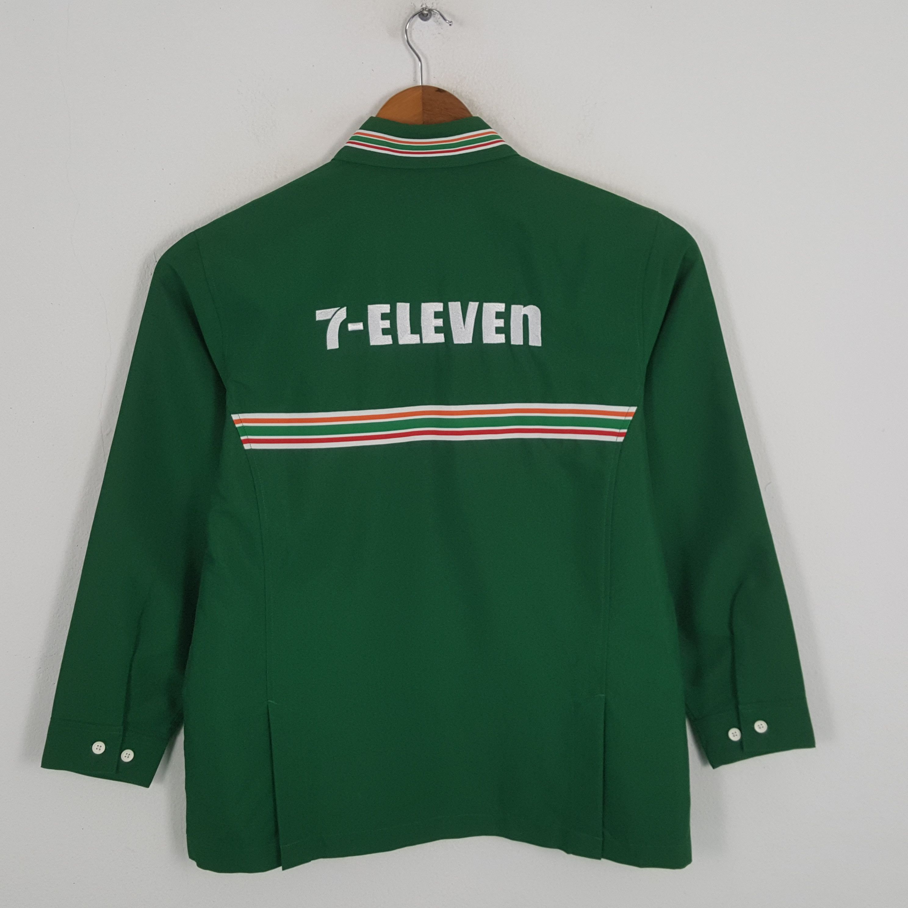 11.11 / eleven eleven × Japanese Brand × Vintage Vintage 7-ELEVEe Japanese Uniform Working Shirt Jacket Size US L / EU 52-54 / 3 - 3 Thumbnail