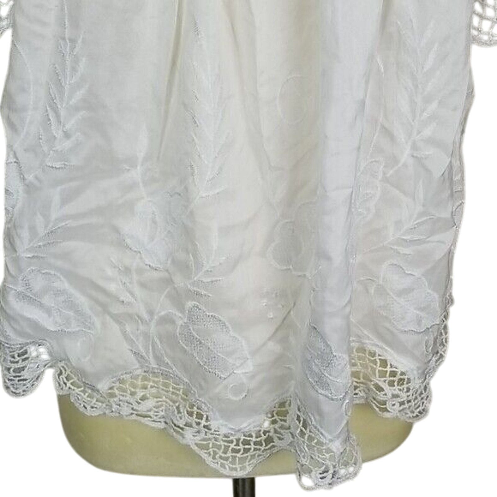 Sutton Studio Sutton Studio Womens Silk Tunic Sz 8P Cottagecore Fairycore Size M / US 6-8 / IT 42-44 - 3 Thumbnail