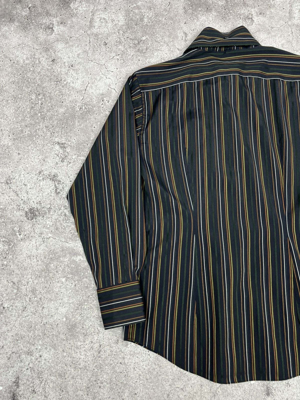 Dolce & Gabbana Vintage Dolce & Gabbana Striped Button Up Shirt Long Sleeve Size US XL / EU 56 / 4 - 15 Thumbnail