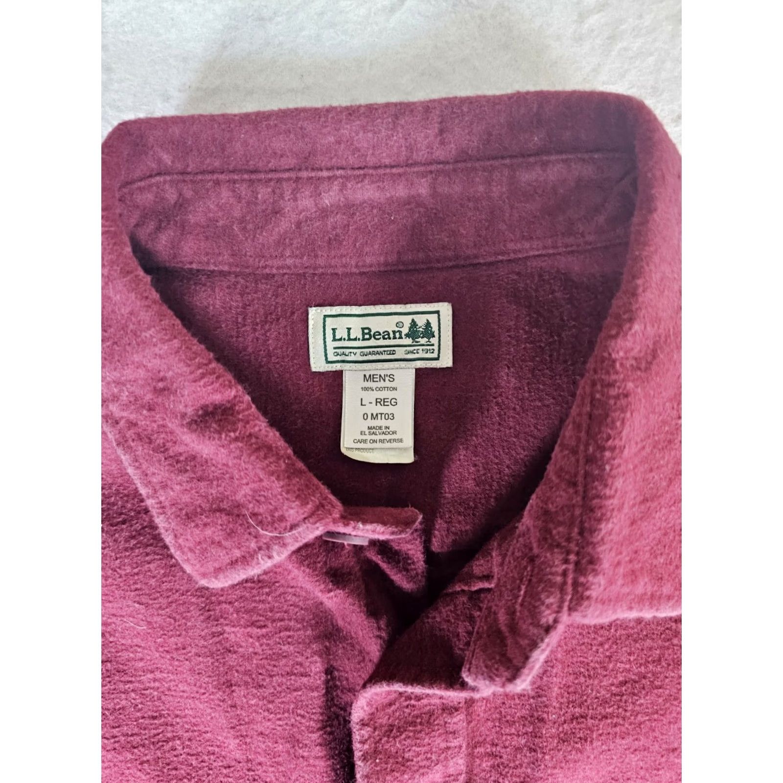 Vintage VINTAGE LL BEAN Chamois Cloth 100% Cotton Shirt Button-Up Men's Large Red Size US L / EU 52-54 / 3 - 4 Thumbnail