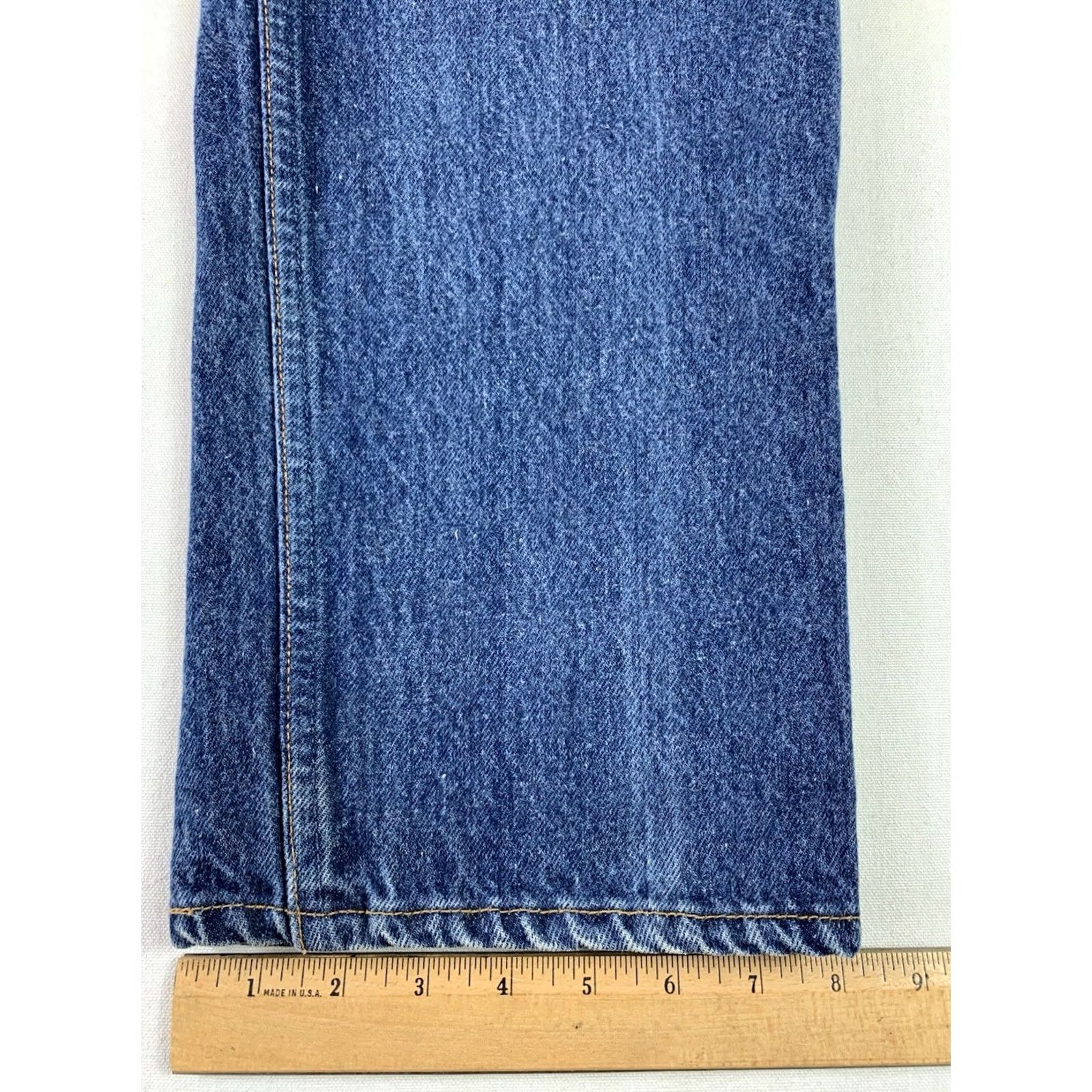 Levi's Levis 501 Jeans USA Blue Button Fly Mens 1990 vtg 36x36 (Fits 34x32) Made in Size US 34 / EU 50 - 5 Thumbnail