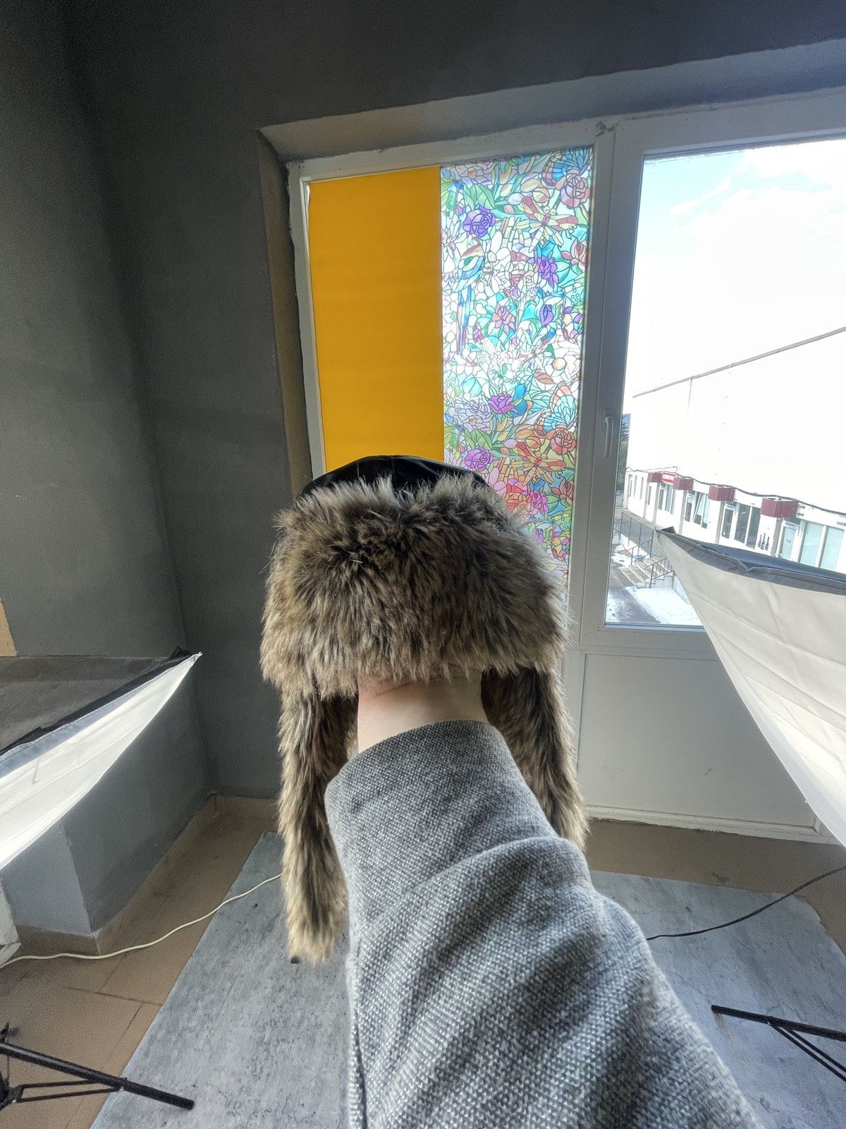 If Six Was Nine × Japanese Brand Fur avant garde japanese ushanka trapper hat alt y2k l.g.b. Size ONE SIZE - 4 Thumbnail