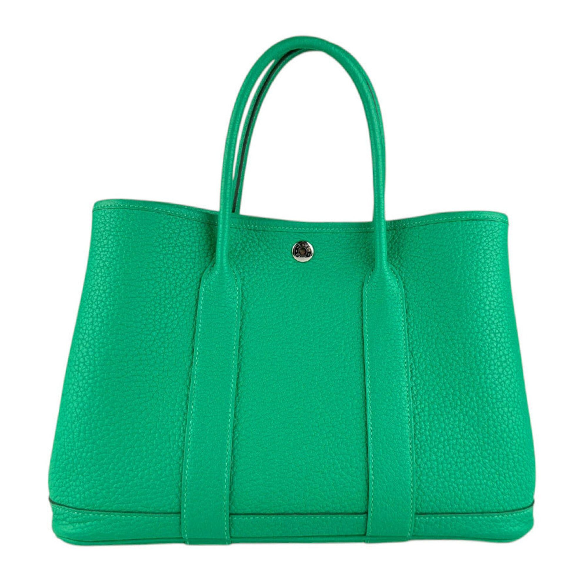 Hermes Hermes Garden Party TPM handbag, Negonda leather, mint, women's,z9225 Size ONE SIZE - 1 Thumbnail