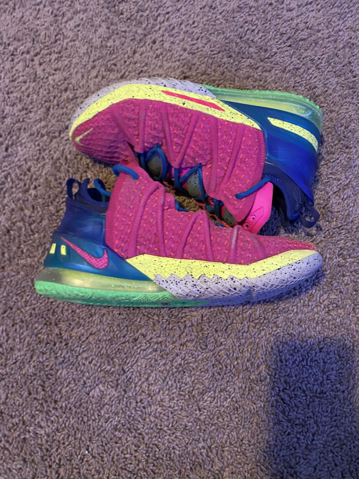 Nike Nike Lebron 18 "Los Angeles By Night" Size US 9.5 / EU 42-43 - 7 Thumbnail