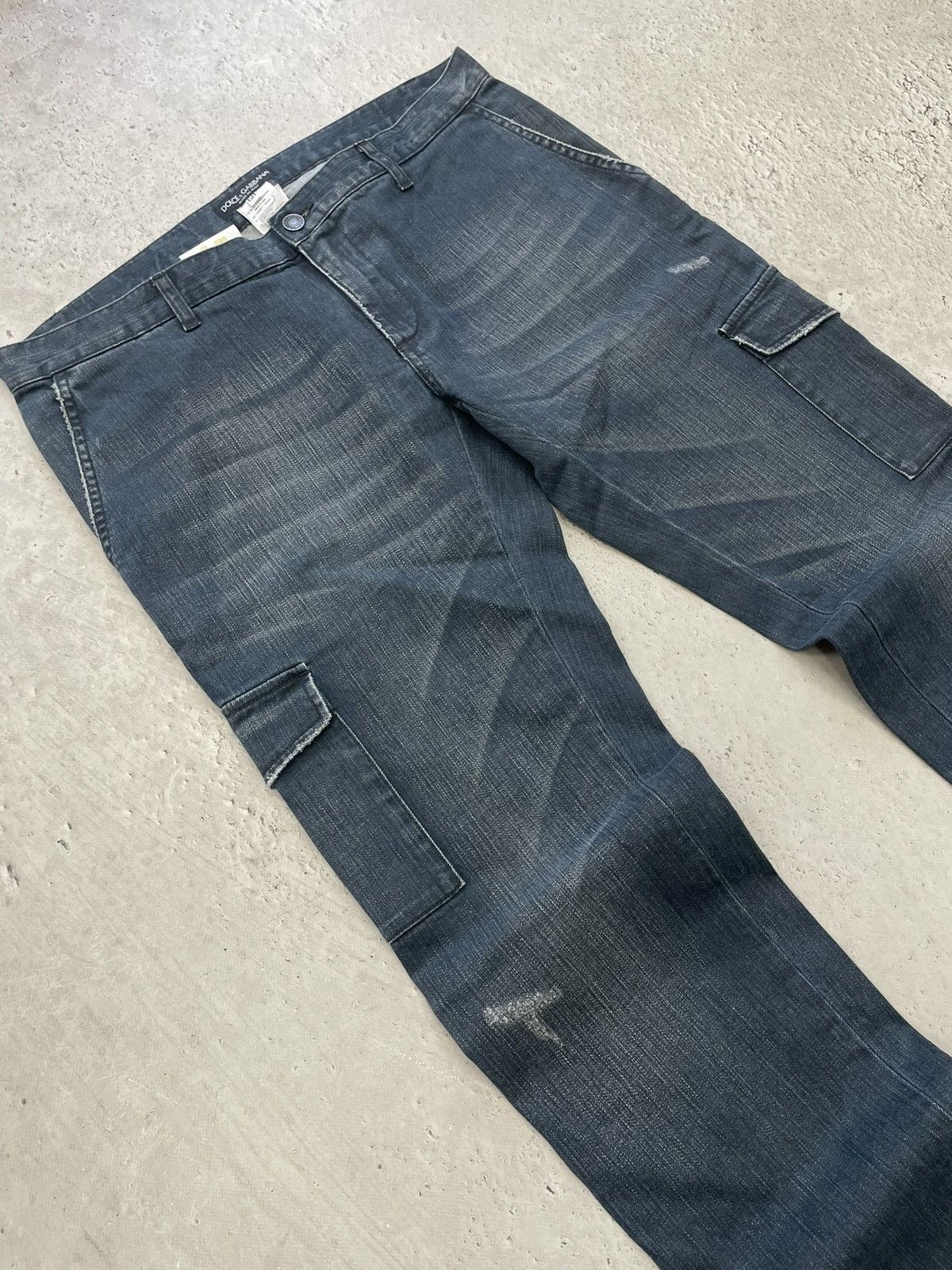 Dolce & Gabbana Dolce gabbana cargo jeans y2k distressed Size US 32 / EU 48 - 3 Thumbnail