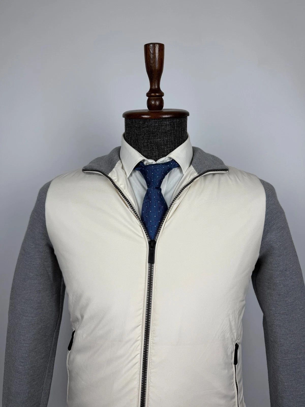Boggi Boggi Milano Wool Long Sleeve Outerwear High Neck Jacket Size US M / EU 48-50 / 2 - 4 Thumbnail