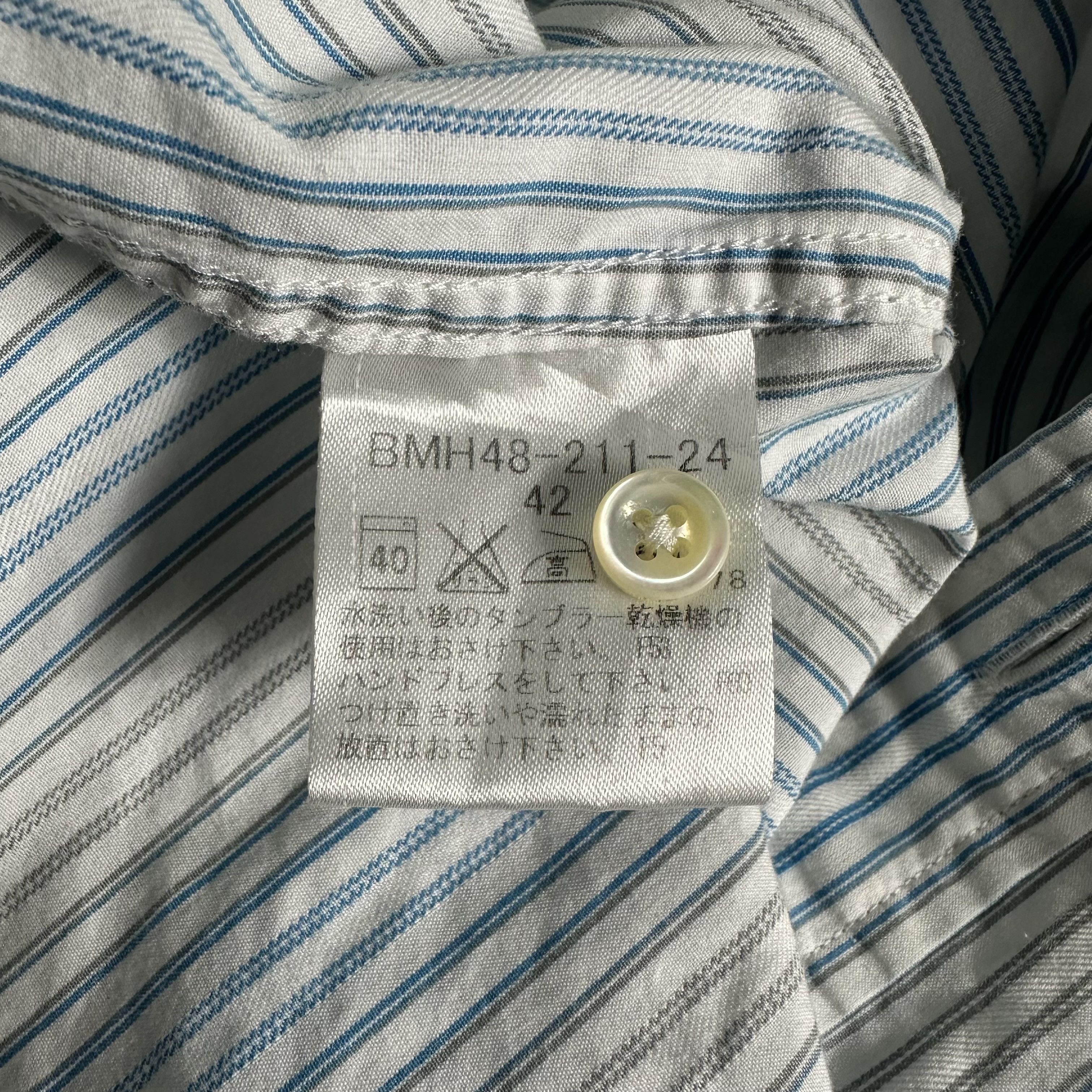 Burberry × Designer × Vintage 🔥RARE🔥Vintage Burberry Black Label Stripes Button Up Shirt Size US XS / EU 42 / 0 - 7 Thumbnail