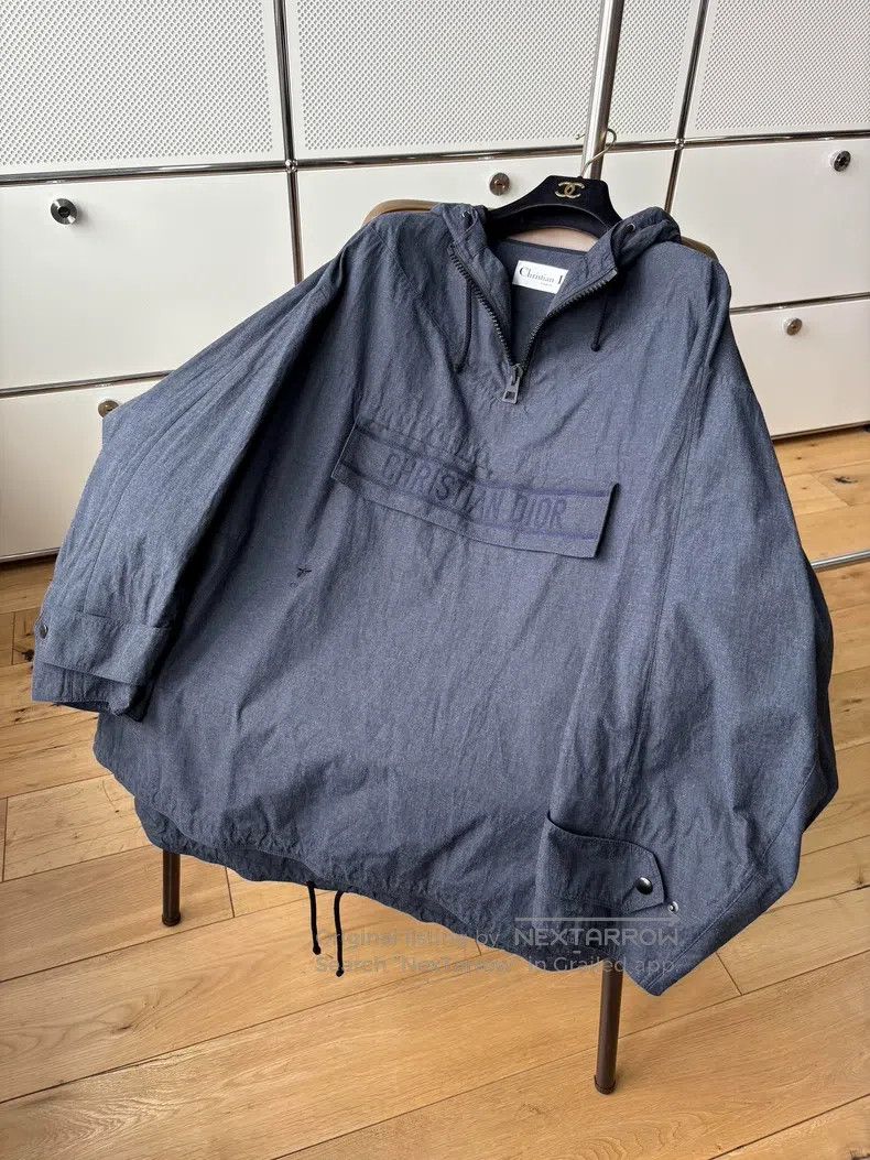 Dior Dior Dark blue slogan logo hoodie windbreaker jacket Size S / US 4 / IT 40 - 4 Thumbnail