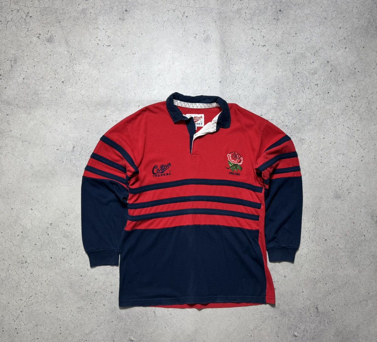 Cotton Traders Cotton Traders Vintage 90’s Rose England Rugby Size US L / EU 52-54 / 3 - 2 Thumbnail