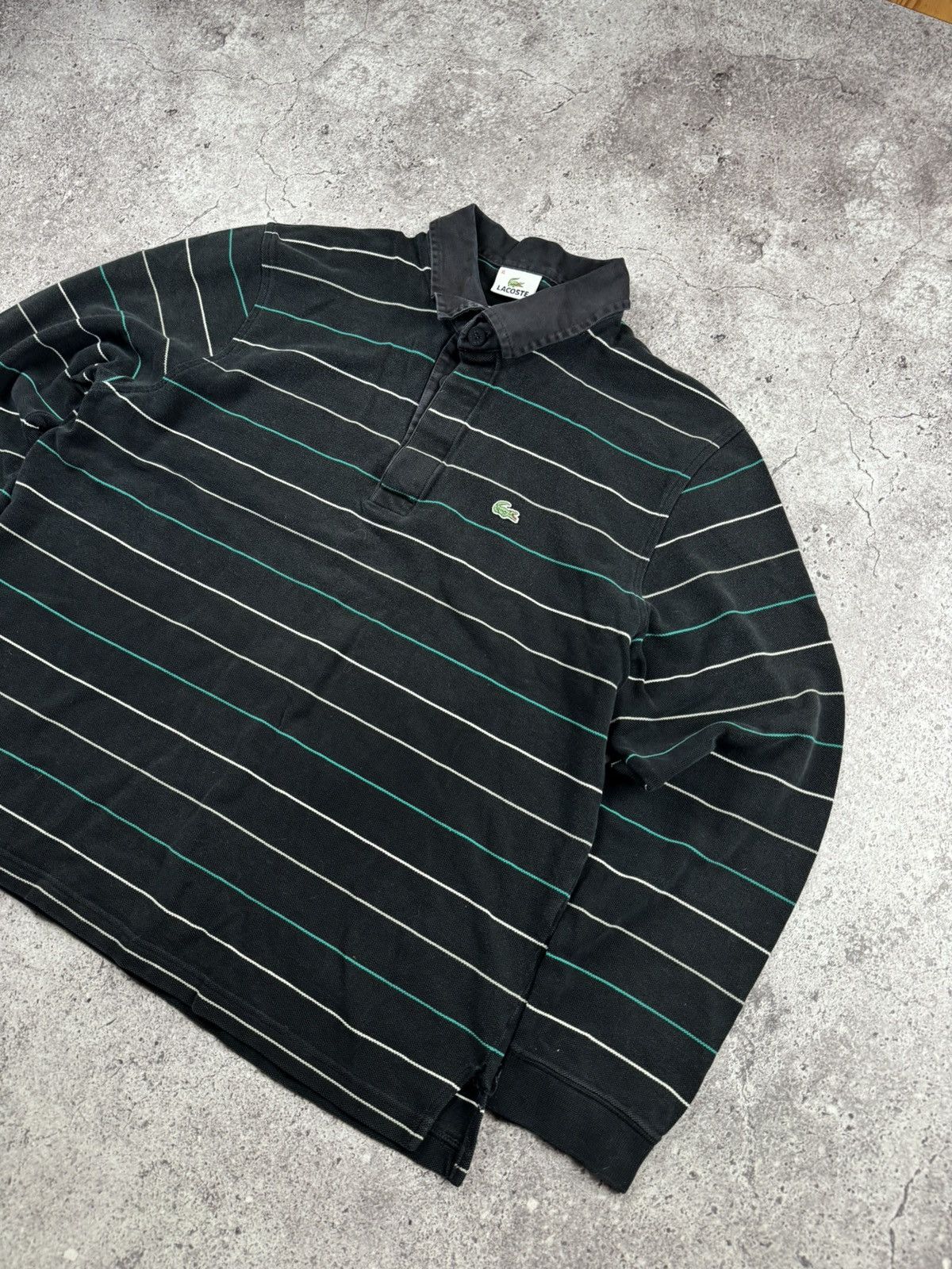 Lacoste Vintage Lacoste Striped Rugby Long Sleeve Y2K France Size US L / EU 52-54 / 3 - 2 Thumbnail