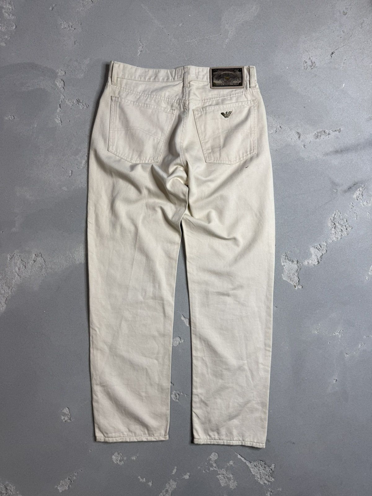 Giorgio Armani × Vintage ARMANI JEANS VINTAGE SZ 32 LINEN COTTON MADE IN ITALY MEN'S Size US 32 / EU 48 - 1 Thumbnail