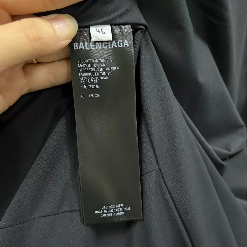 Balenciaga Balenciaga Solid Stand Collar Cotton Jacket Size US S / EU 44-46 / 1 - 4 Thumbnail