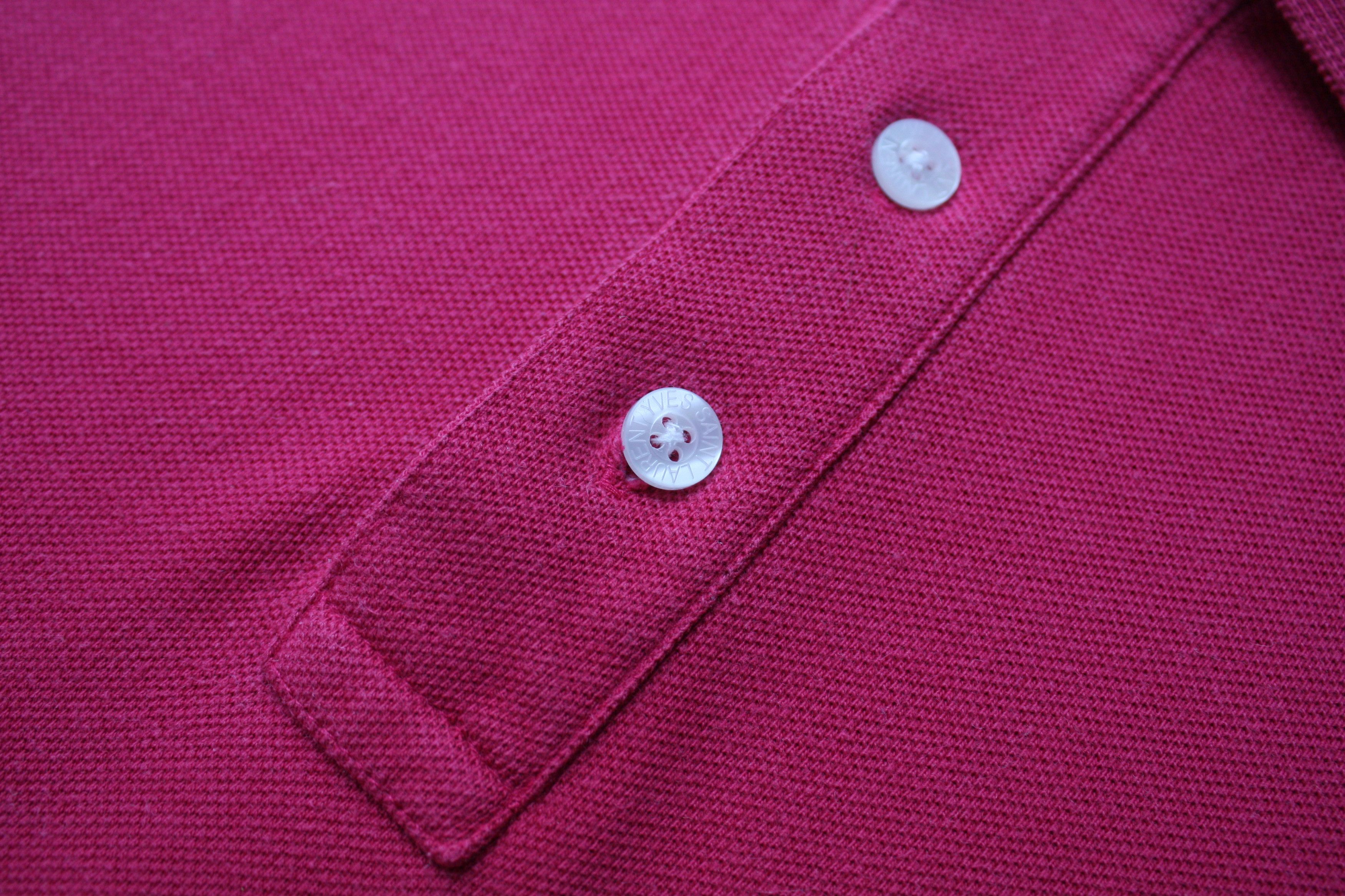 Yves Saint Laurent Yves Saint Laurent Vintage Crimson Polo Men's Medium Size US M / EU 48-50 / 2 - 7 Thumbnail