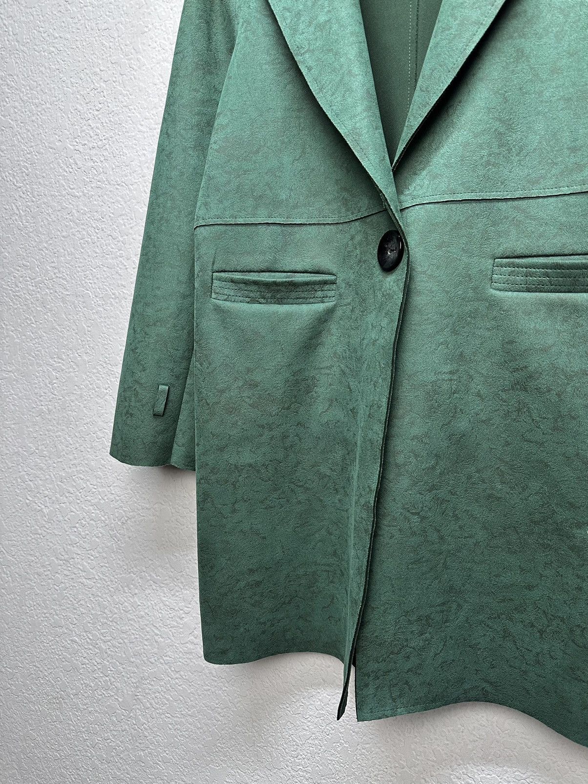 Max Mara MaxMara green minimalist coat classic Italy elegant fit Size M / US 6-8 / IT 42-44 - 5 Thumbnail