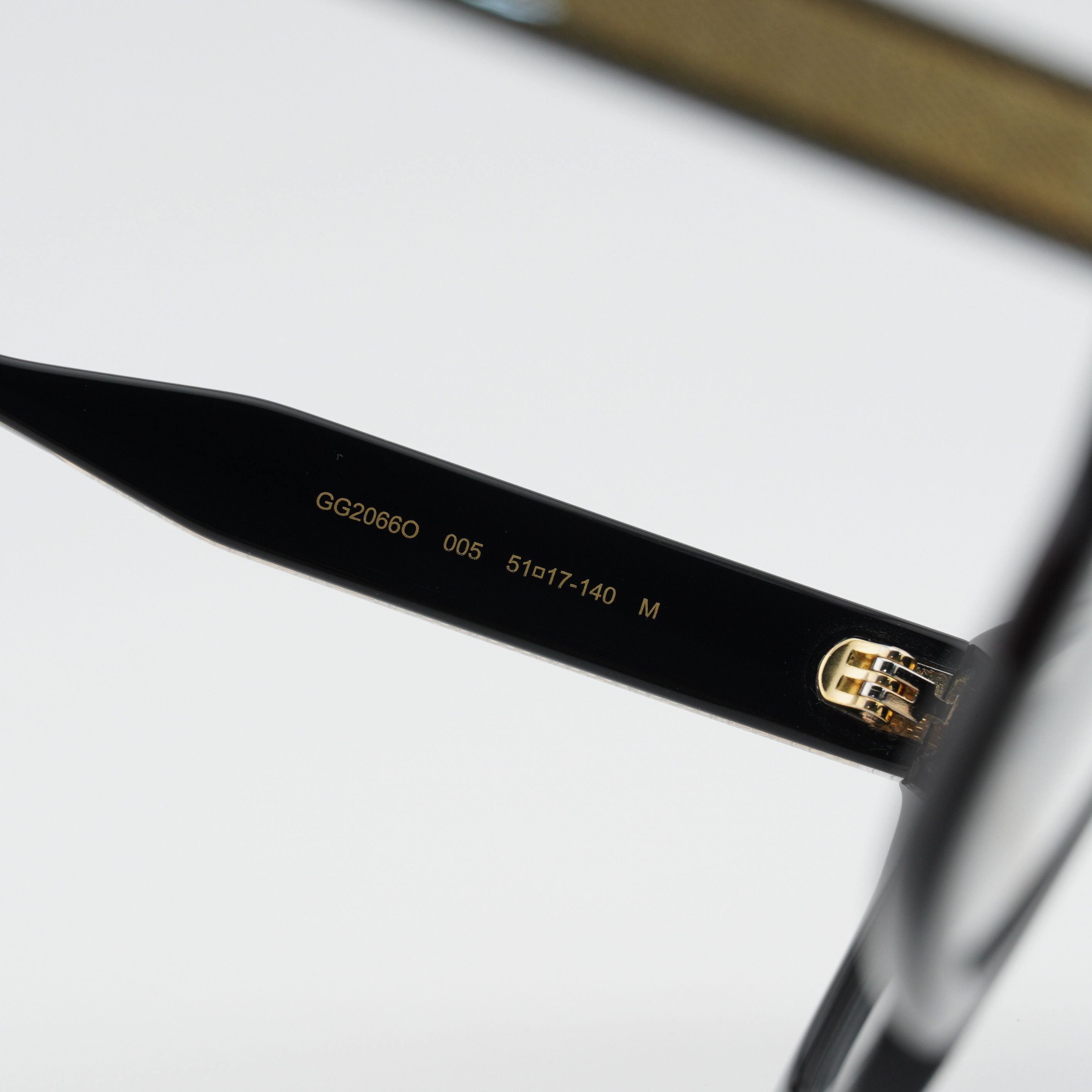 Gucci Gucci GG2066O 005 Eyeglasses Black 51mm Square Frame Size ONE SIZE - 9 Thumbnail