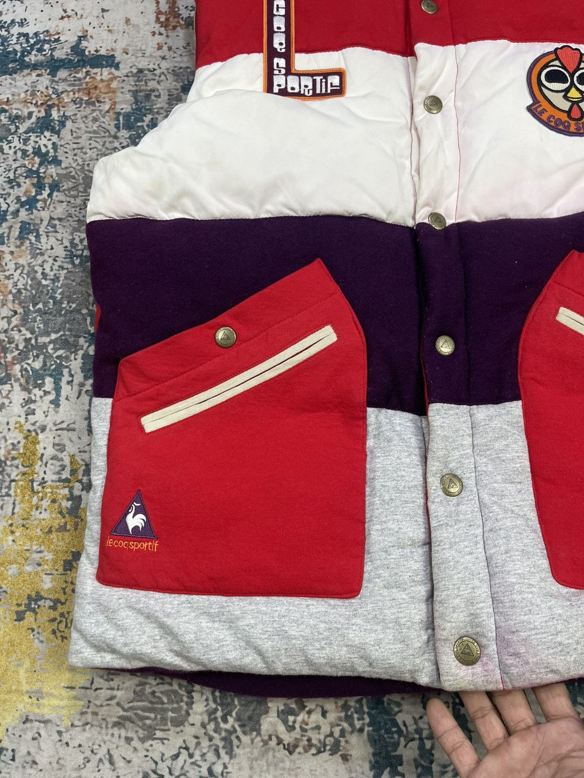 Le Coq Sportif Le Coq Sportif Back Hit Puffer Vest Size US L / EU 52-54 / 3 - 4 Thumbnail