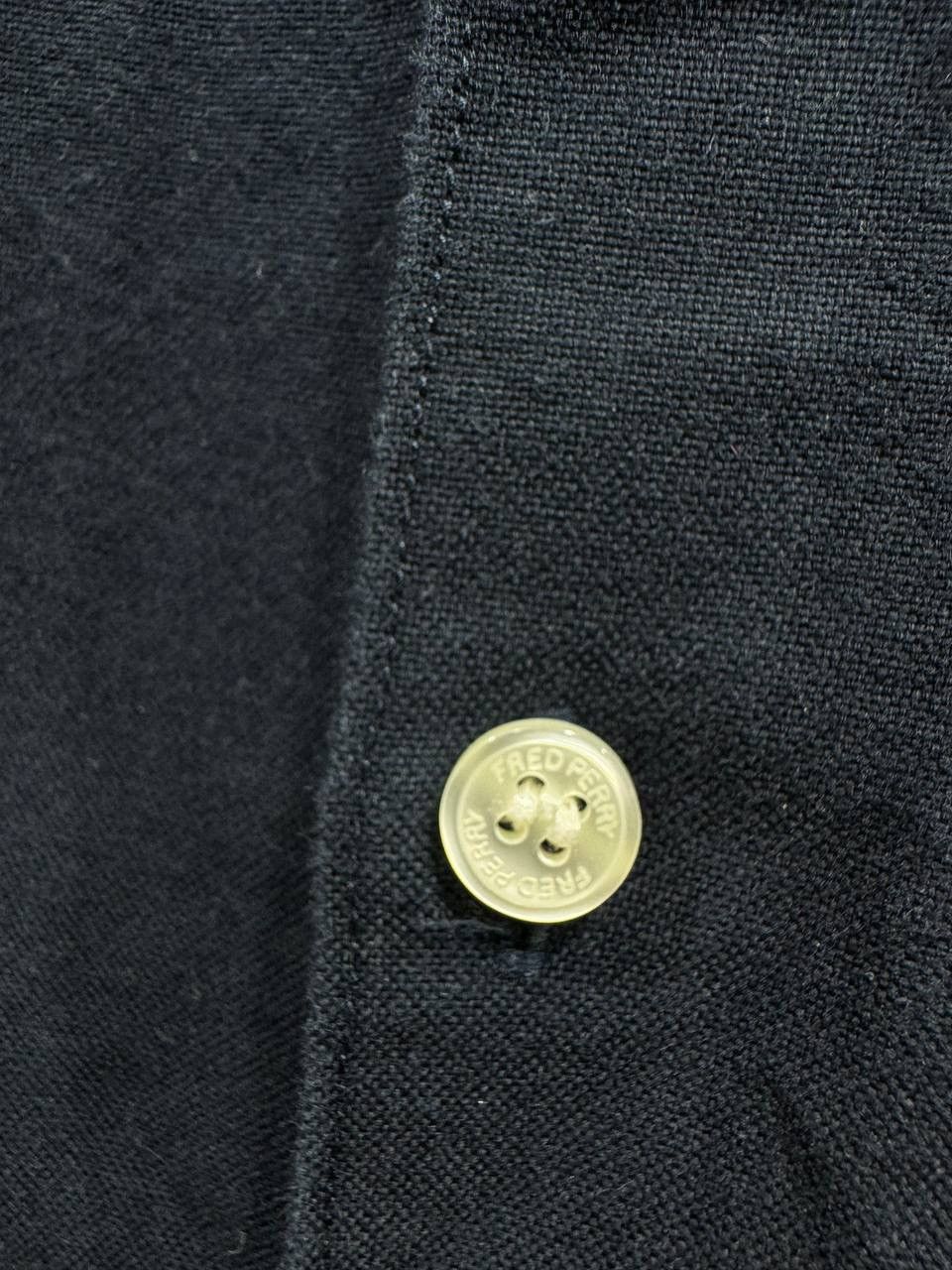 Other Fred Perry Knitted Collar Short Sleeved Oxford Shirt Navy Size US XL / EU 56 / 4 - 4 Thumbnail