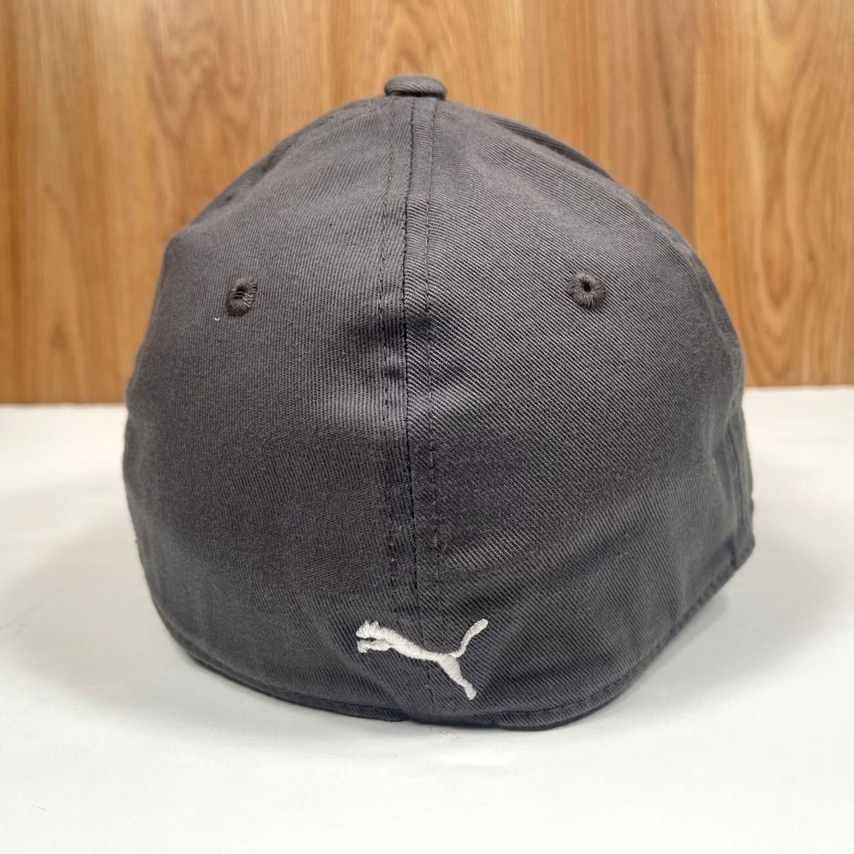 Puma PUMA Embroidered Stretch Fitted Baseball Hat Cap Adult Size L/XL Solid Gray Size ONE SIZE - 5 Thumbnail