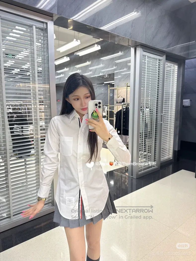 Thom Browne Thom Browne Shirt Size US S / EU 44-46 / 1 - 1 Thumbnail
