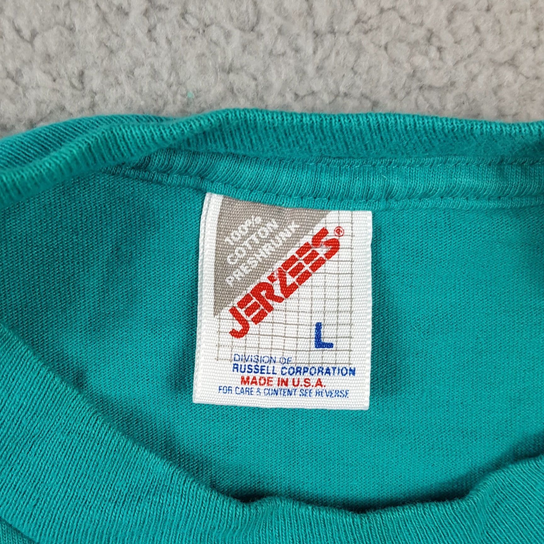 Jerzees VINTAGE 80s Las Vegas Casino Lucky Resort T-Shirt Large Blue Men Retro Y2K Size US L / EU 52-54 / 3 - 7 Thumbnail