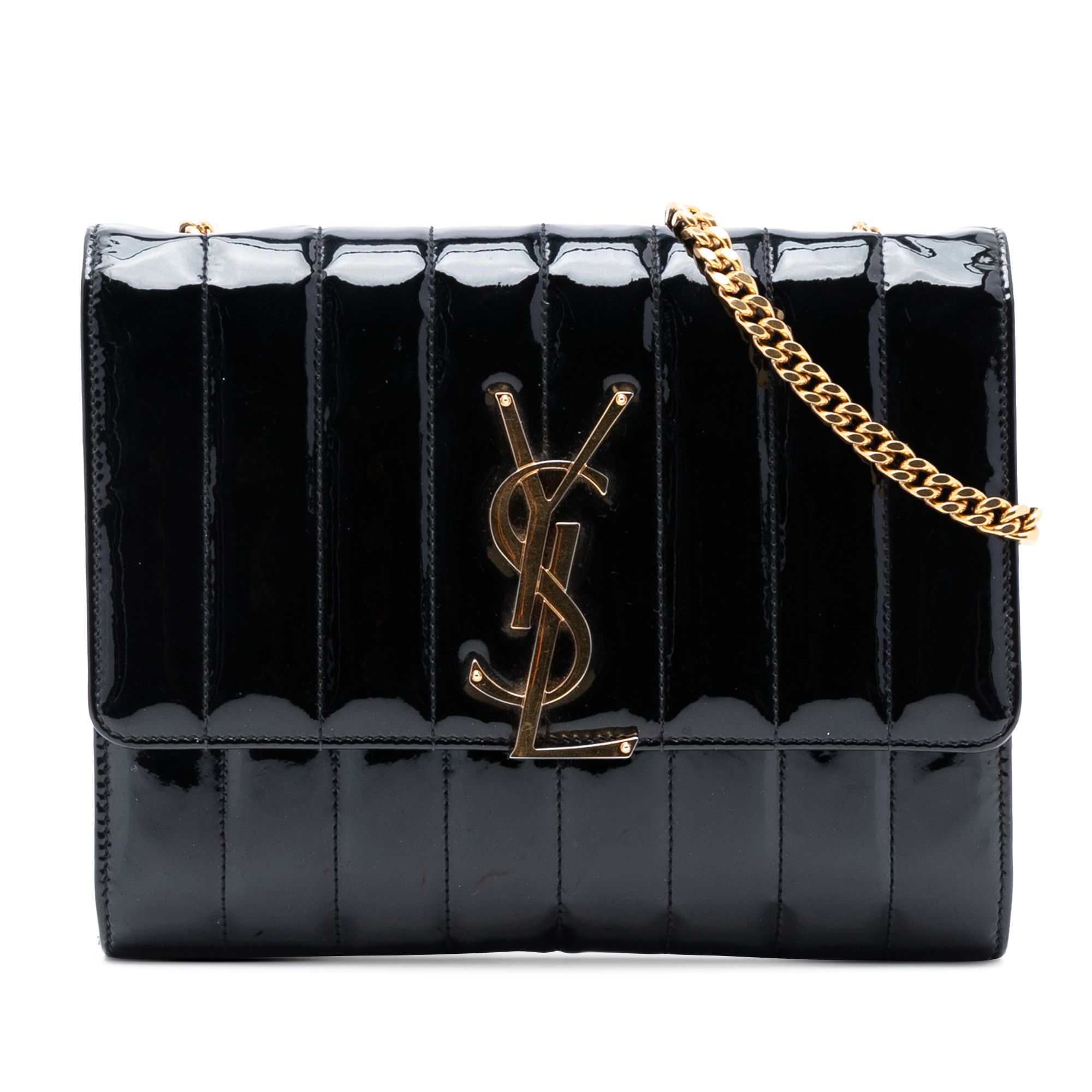 Yves Saint Laurent Yves Saint Laurent Medium Patent Vicky Crossbody Size ONE SIZE - 1 Thumbnail