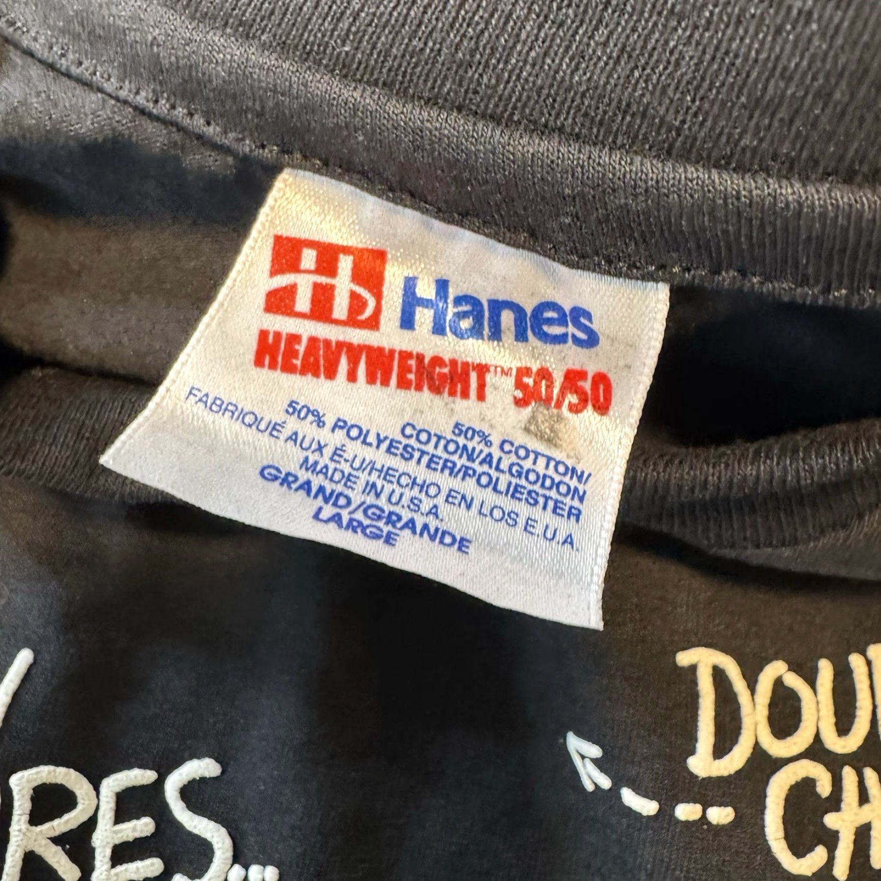 Hanes VINTAGE Hanes T-Shirt Large Black 1991 Birthday Graf ic Print Short Sleeve Men 60ish 60s Geezer Bill Charlotte Crew Neck Regular Fit Size US L / EU 52-54 / 3 - 7 Thumbnail