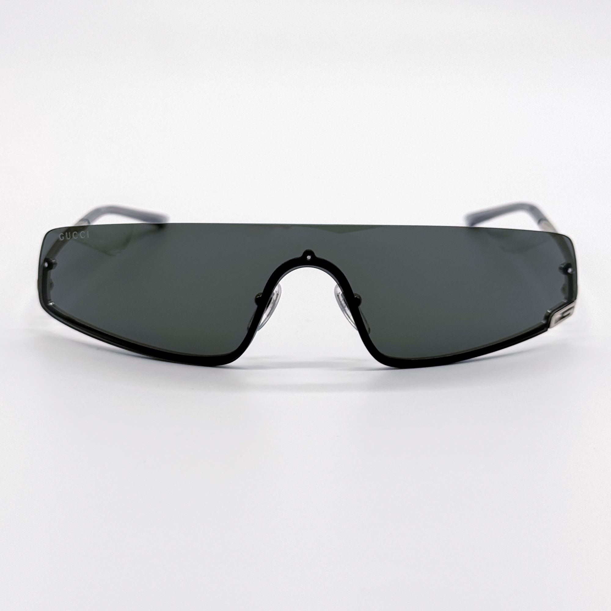 Gucci NEW GUCCI SUNGLASSES GG1561S 001 SILVER SHIELD UNISEX GUCCI Size ONE SIZE - 5 Thumbnail