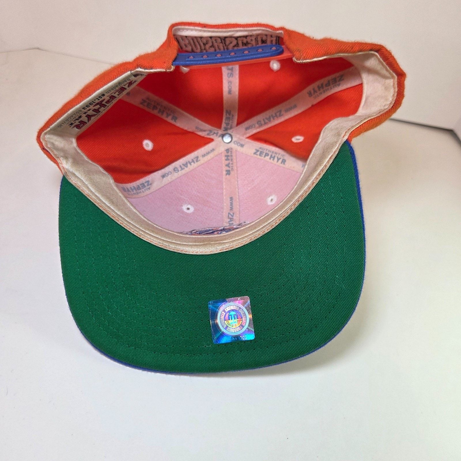 Zephyr Boise State Broncos Zephyr Snapback Hat Orange Blue NCAA Size ONE SIZE - 7 Thumbnail
